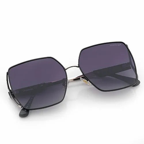 D-DIVA | Gradient Purple Large Full Rim Square Sunglasses for Women [Polarized]