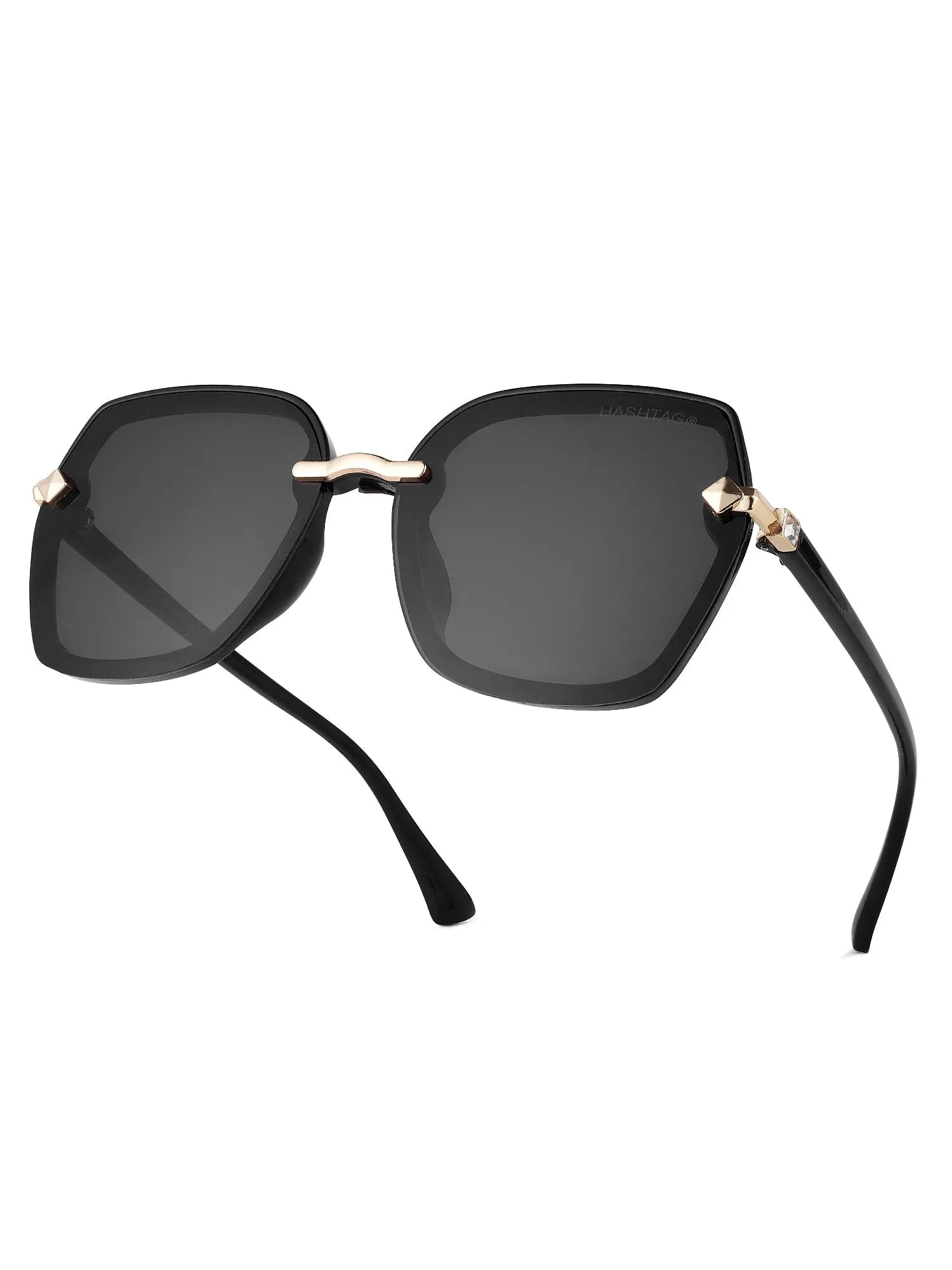 Xyrion | Black Large Full Rim Butterfly Sunglasses for Men & Women [UV-protected]