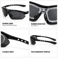 Valkor | Black Free Size Half Rim Shield Sports Sunglasses for Men & Women Changeable Lens[Polarized]