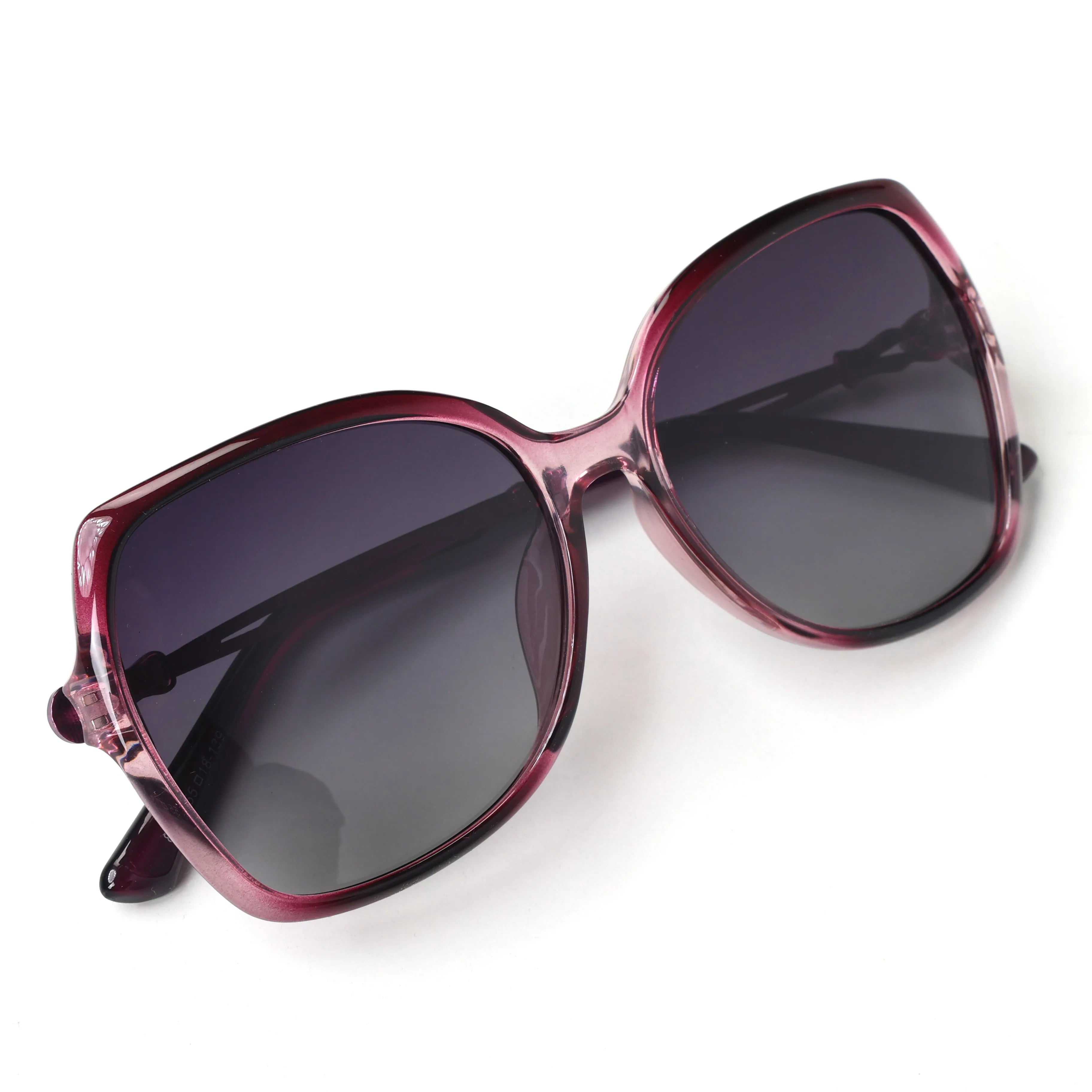 Voltara | Gradient Purple Large Full Rim Butterfly Sunglasses for Women [Polarized]