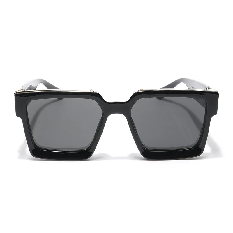 Bold | Black Medium Full Rim Square Sunglasses for Men [UV-protected]