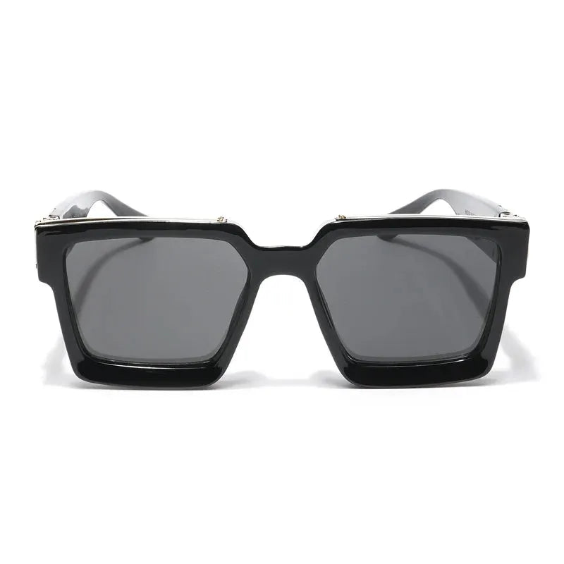 Bold | Black Medium Full Rim Square Sunglasses for Men [UV-protected]