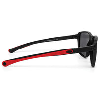 Rift | Black Large Full Rim Rectangle Sports Sunglasses for Men & Women [Polarized]