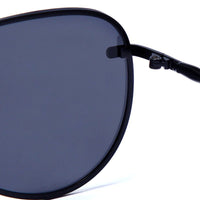 Nuvia Silver & Black Medium Full Rim Aviator Sunglasses for Men & Women — Hashtag Eyewears