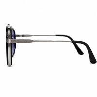Reeon | Gradient Grey Medium Full Rim Square Sunglasses for Men [UV-protected]