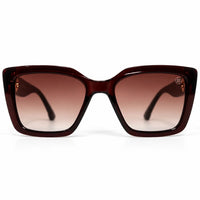 Gravon | Brown Large Full Rim Wayfarer Sunglasses for Women [UV-protected]