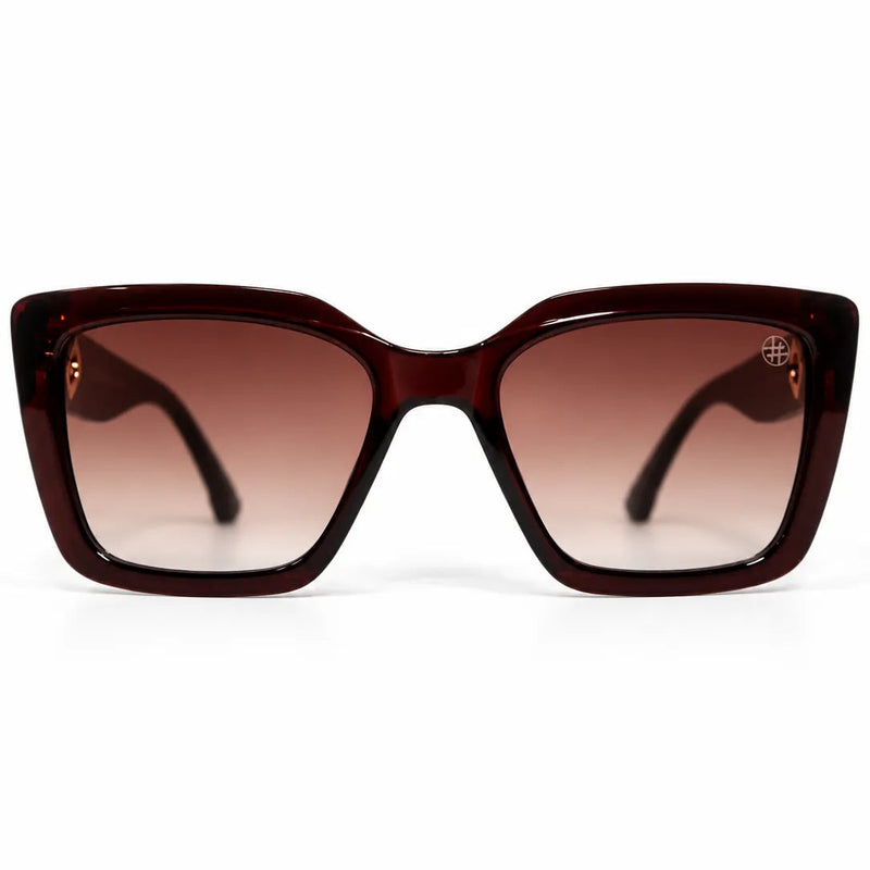 Gravon | Brown Large Full Rim Wayfarer Sunglasses for Women [UV-protected]