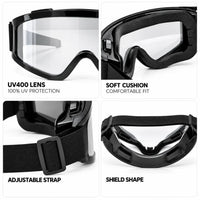 Ulyria | Transparent Free Size Full Rim Shield Sports Sunglasses for Men & Women [Air-Shield]