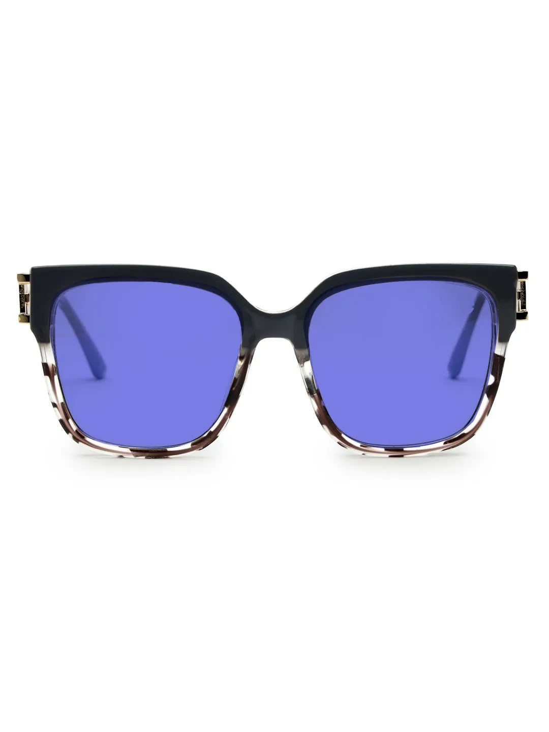 DayLight | Transparent/Grey Large Full Rim Square Sunglasses for Men & Women [Photochromic]