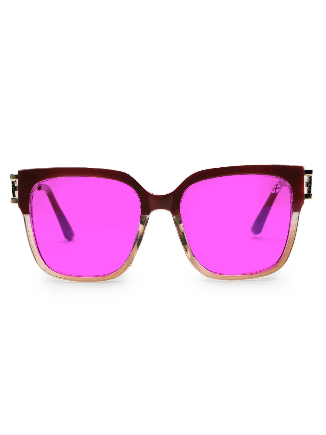 DayLight | Transparent/Brown Large Full Rim Square Sunglasses for Men & Women [Photochromic]