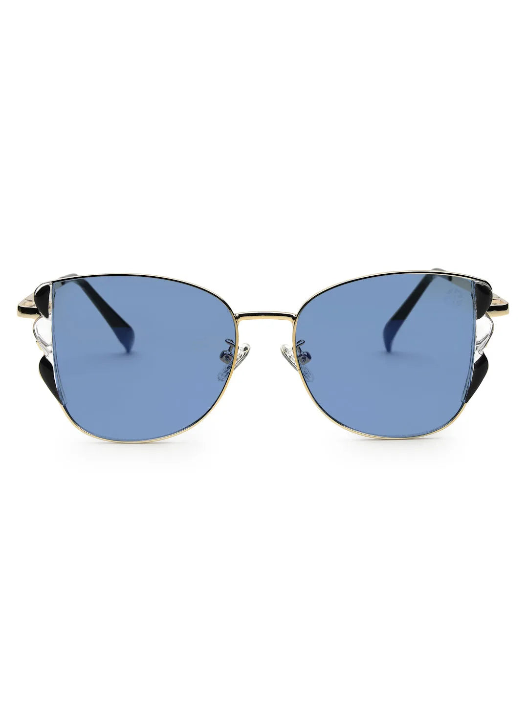 Astralor | Golden & Black Medium Full Rim Cateye Sunglasses for Women [Photochromic]