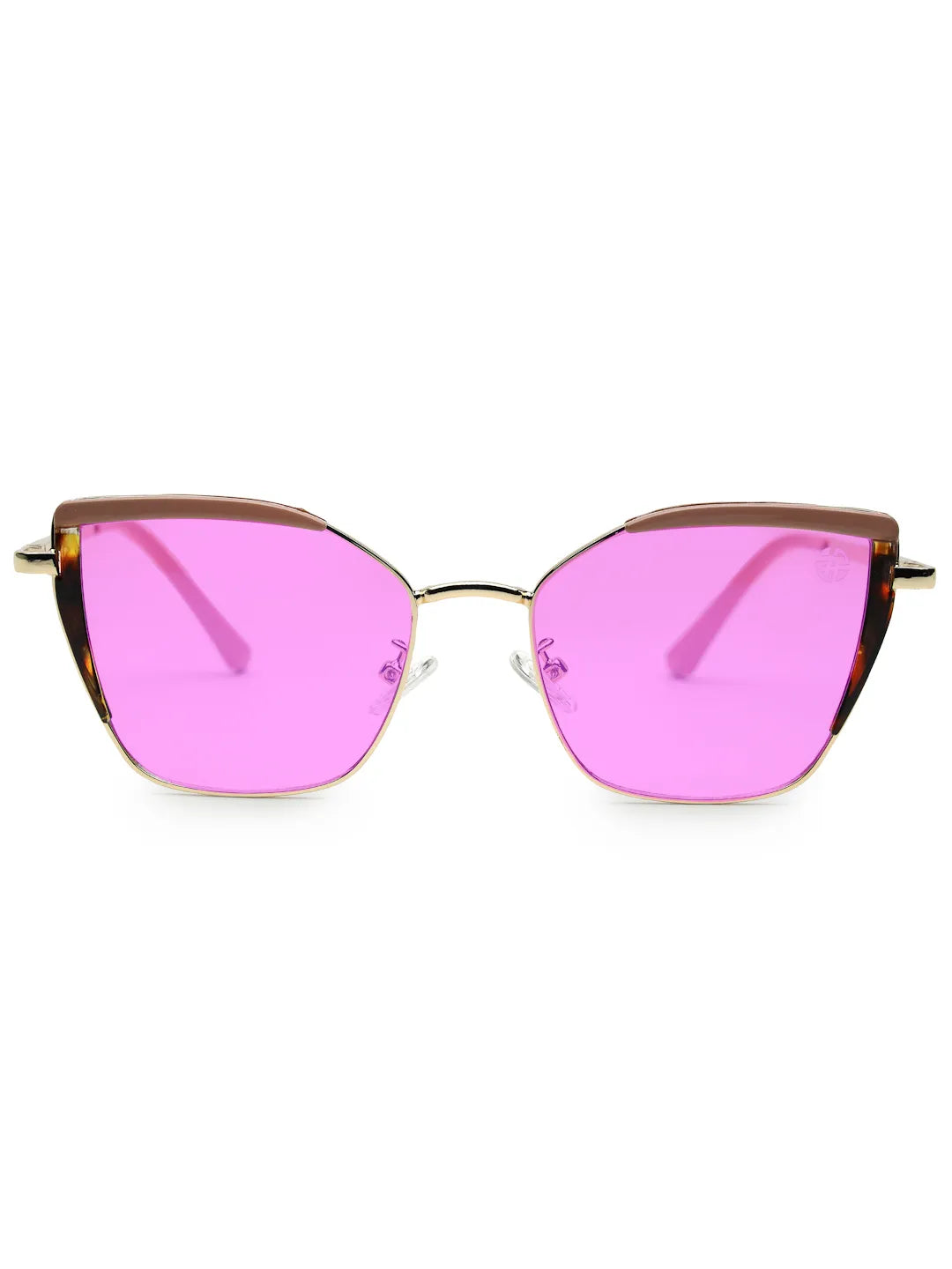 Swit | Pink, Hawana & Golden Large Full Rim Cateye Sunglasses for Women [Photochromic]