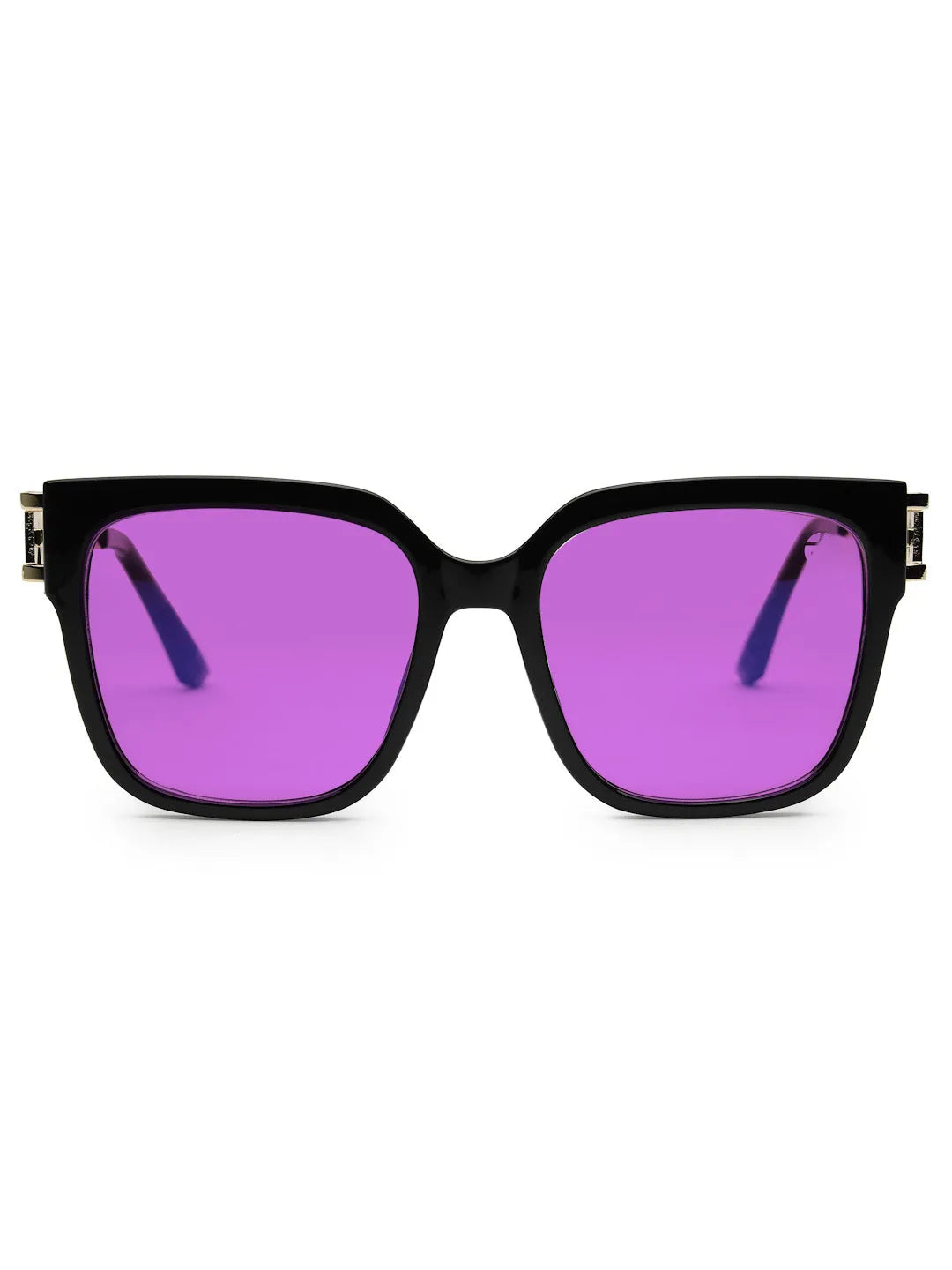 DayLight | Transparent/Black Large Full Rim Square Sunglasses for Men & Women [Photochromic]