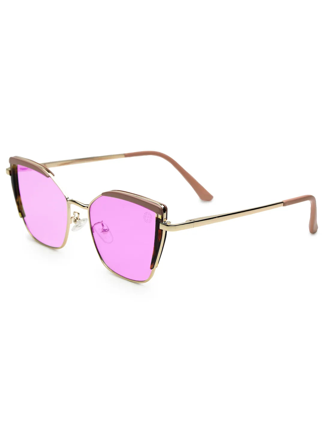 Swit | Pink, Hawana & Golden Large Full Rim Cateye Sunglasses for Women [Photochromic]