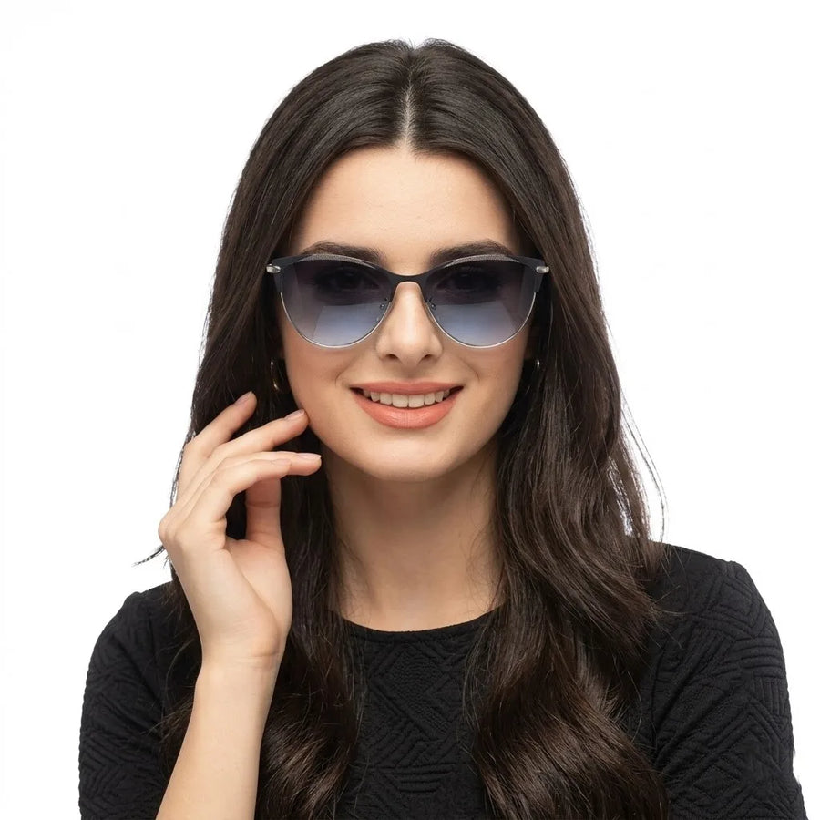 Hestara | Grey Medium Full Rim Cat eye Sunglasses for Women [UV-protected]