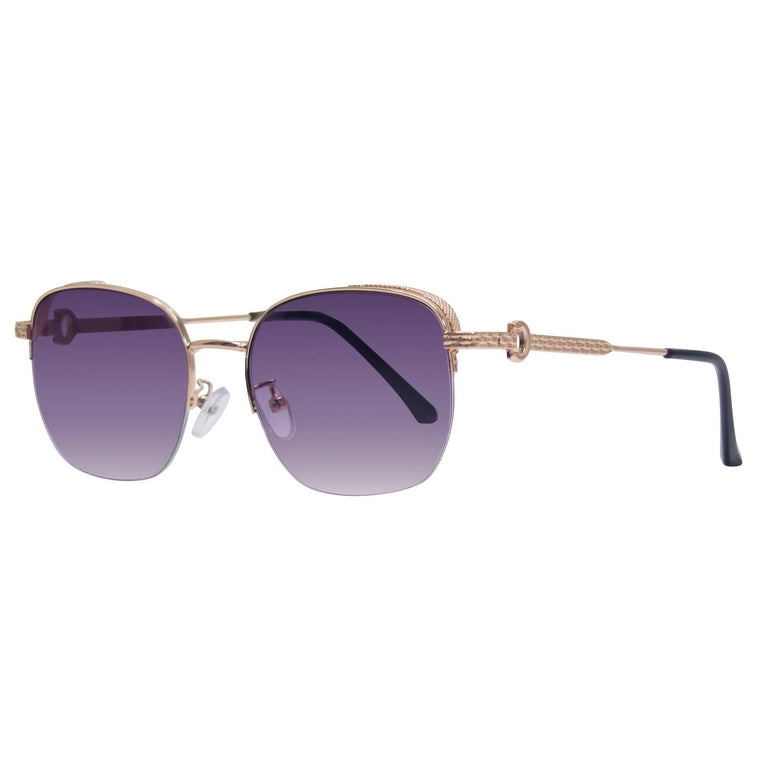 Hashtag Elysia Square Sunglasses for Women - B80-684 Purple