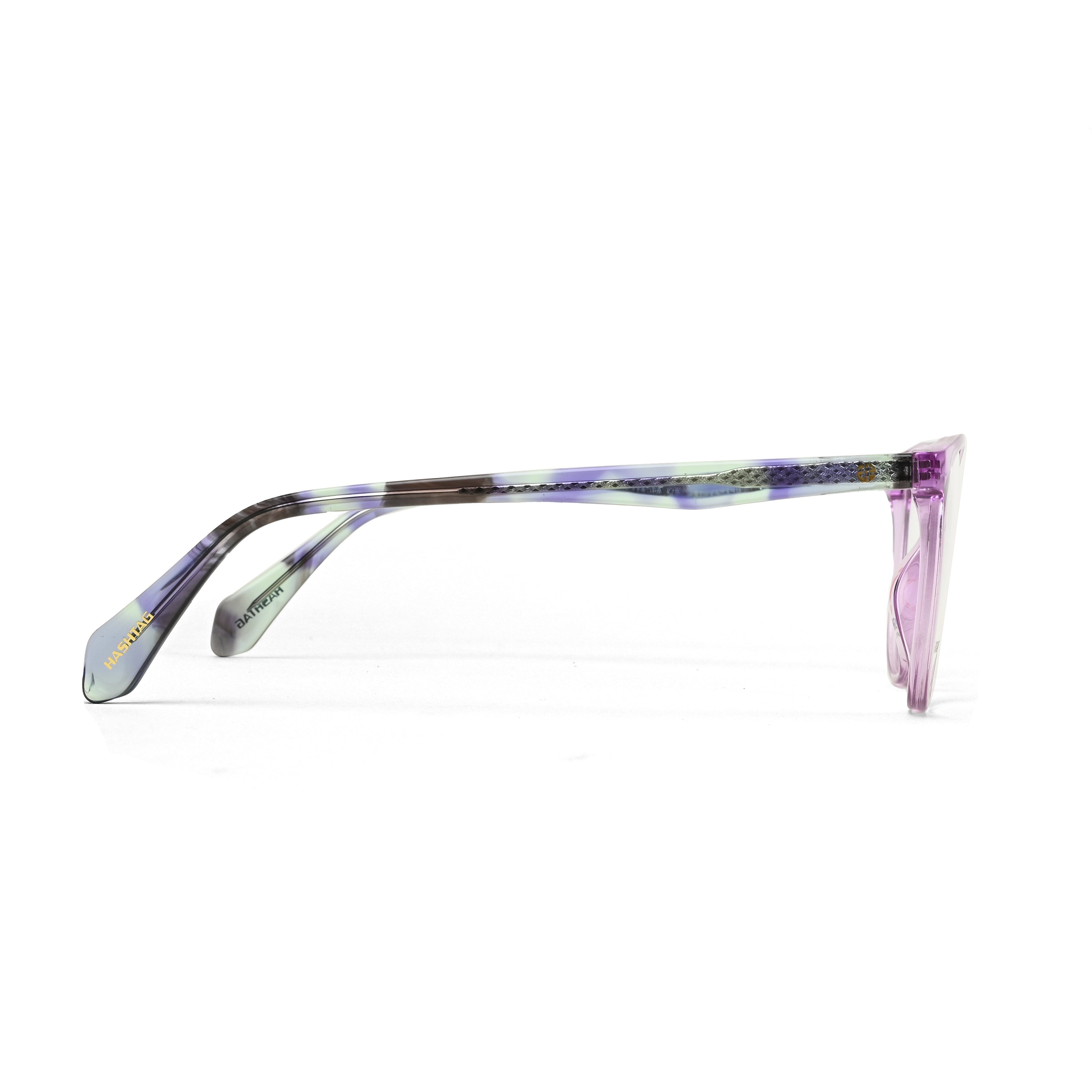 Stralor | Light Purple Medium Full Rim Round with Spring Hinges Eyeglasses for Women [Demo Lens]