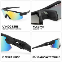 Chronos | Grey Medium Half Rim Shield Sports Sunglasses for Men & Women [UV-protected]