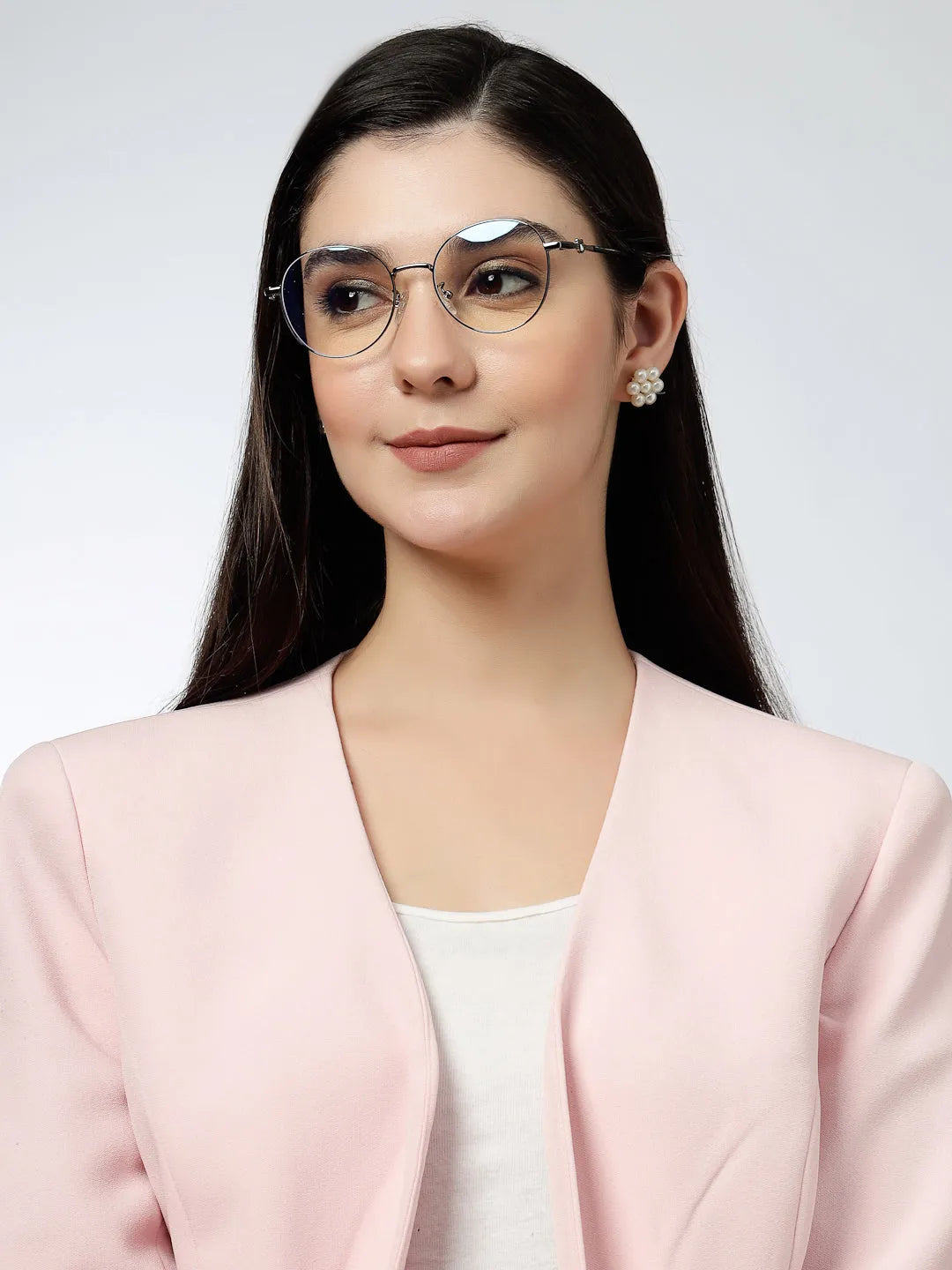 Astrid | Golden & Black Medium Full Rim Oval Computer Glasses for Men & Women [Blue Block]