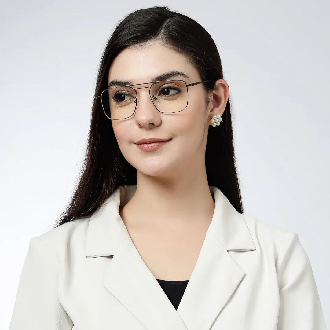 Neuron | Brown Medium Full Rim RECTANGLE Computer Glasses for Men & Women [Blue Block]