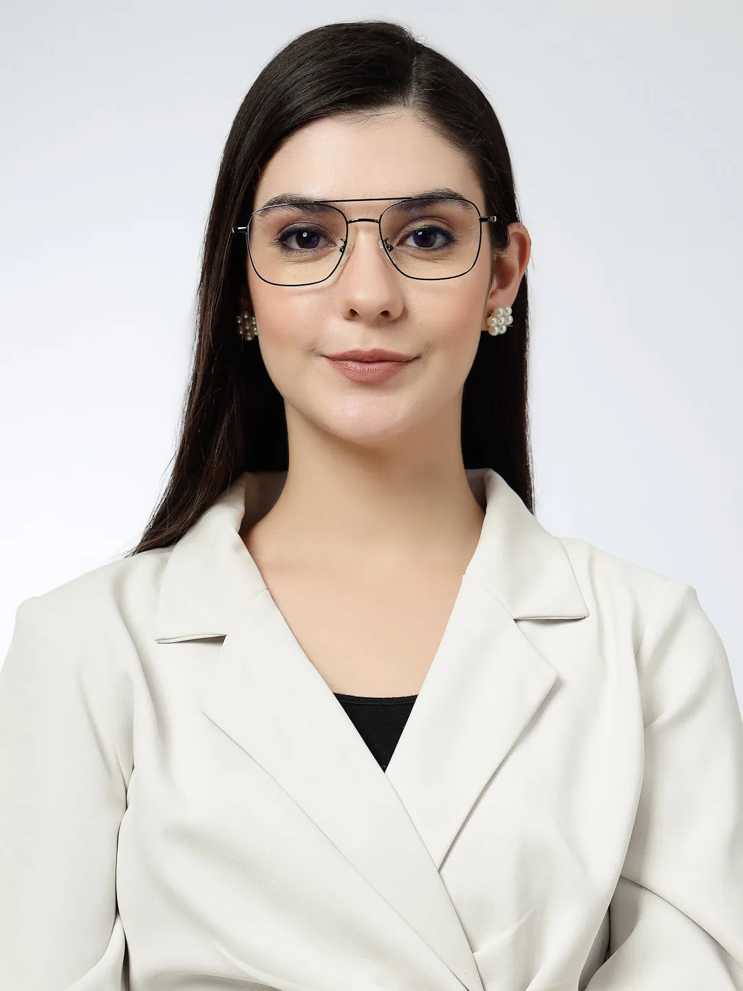 Jovion | Brown Medium Full Rim RECTANGLE Computer Glasses for Men & Women [Blue Block]