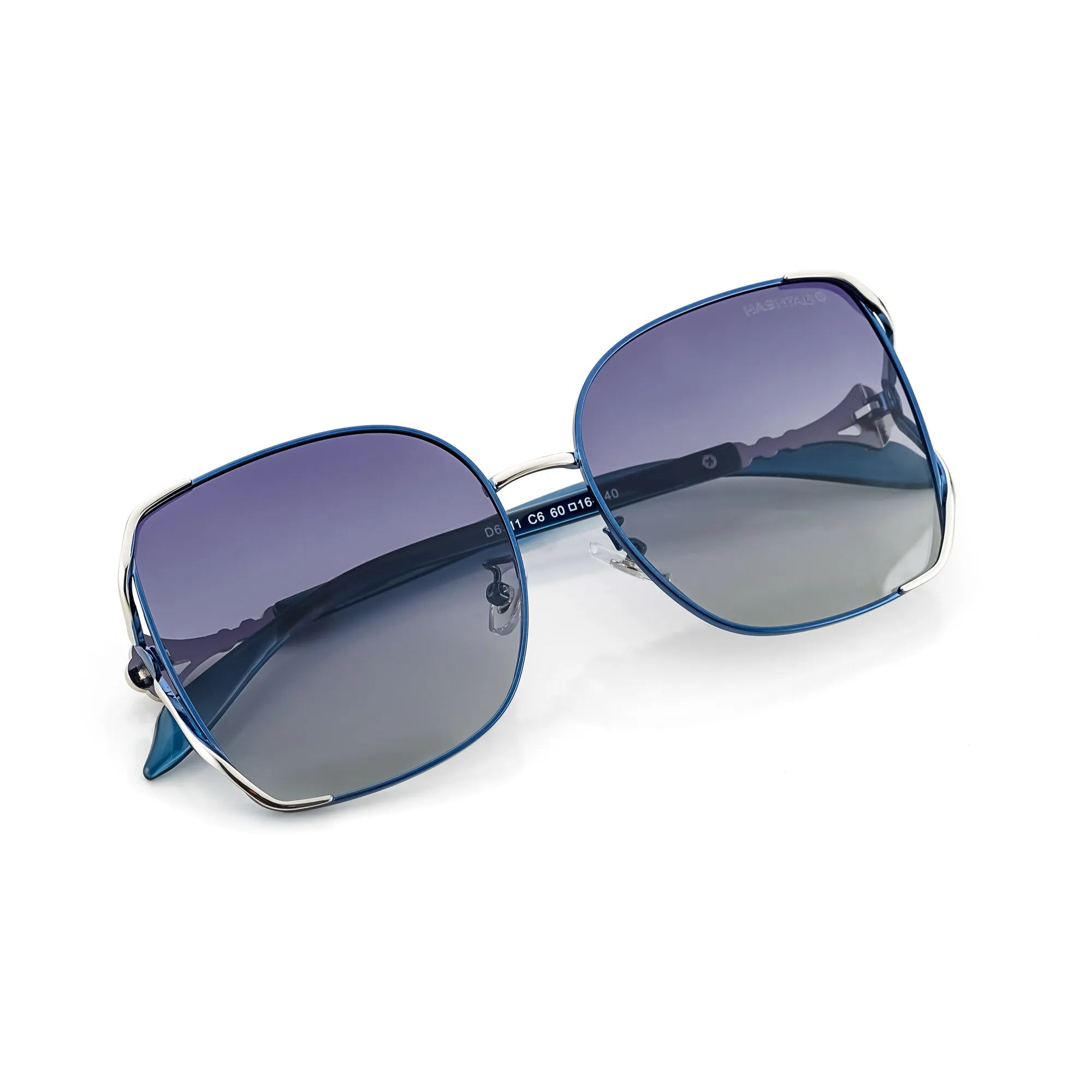 JOINTON | Gradient Blue Large Full Rim Square Sunglasses for Women [Polarized]