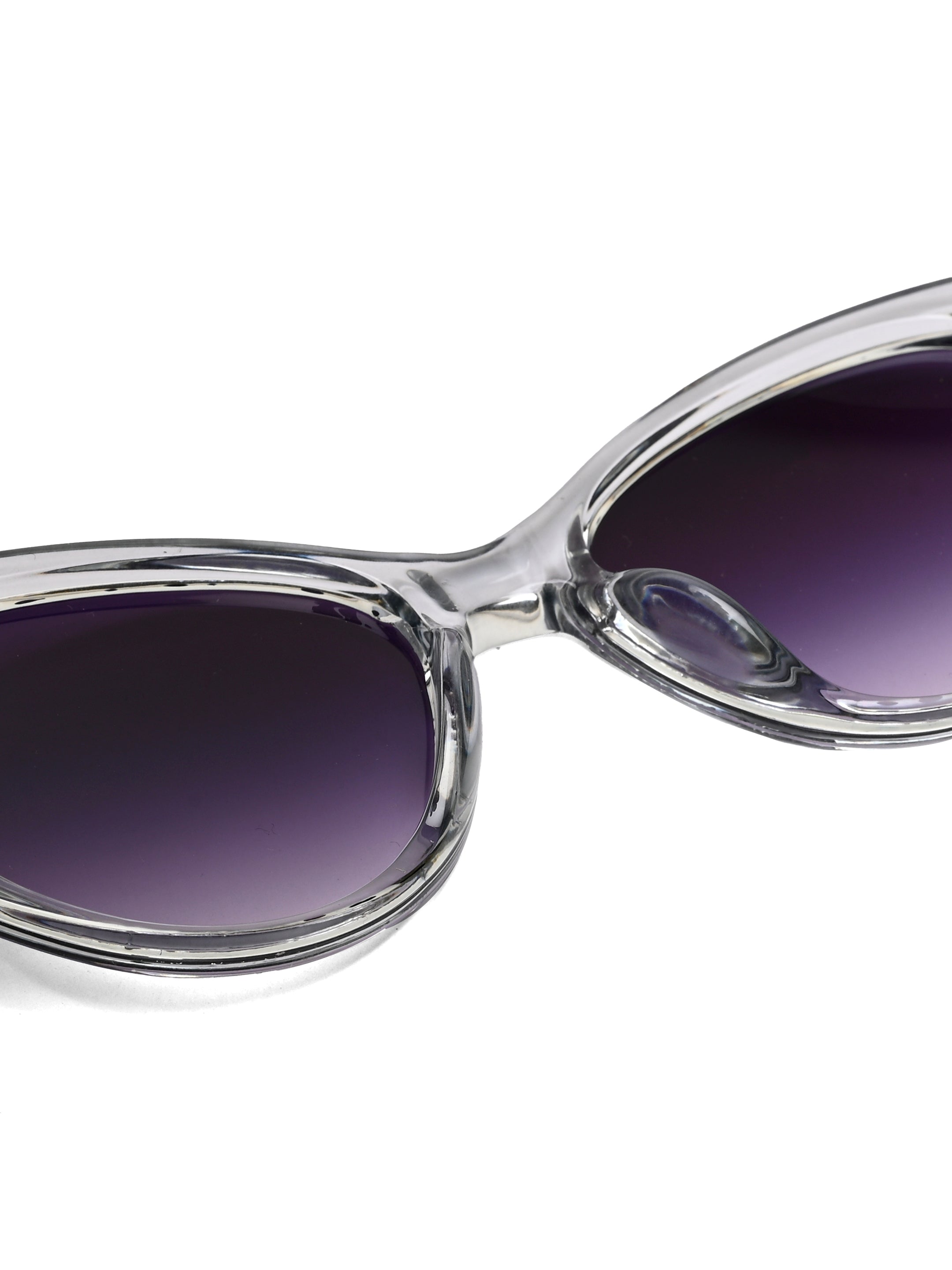Kynor | Gradient Purple Medium Full Rim Cateye Sunglasses for Women [UV-protected]