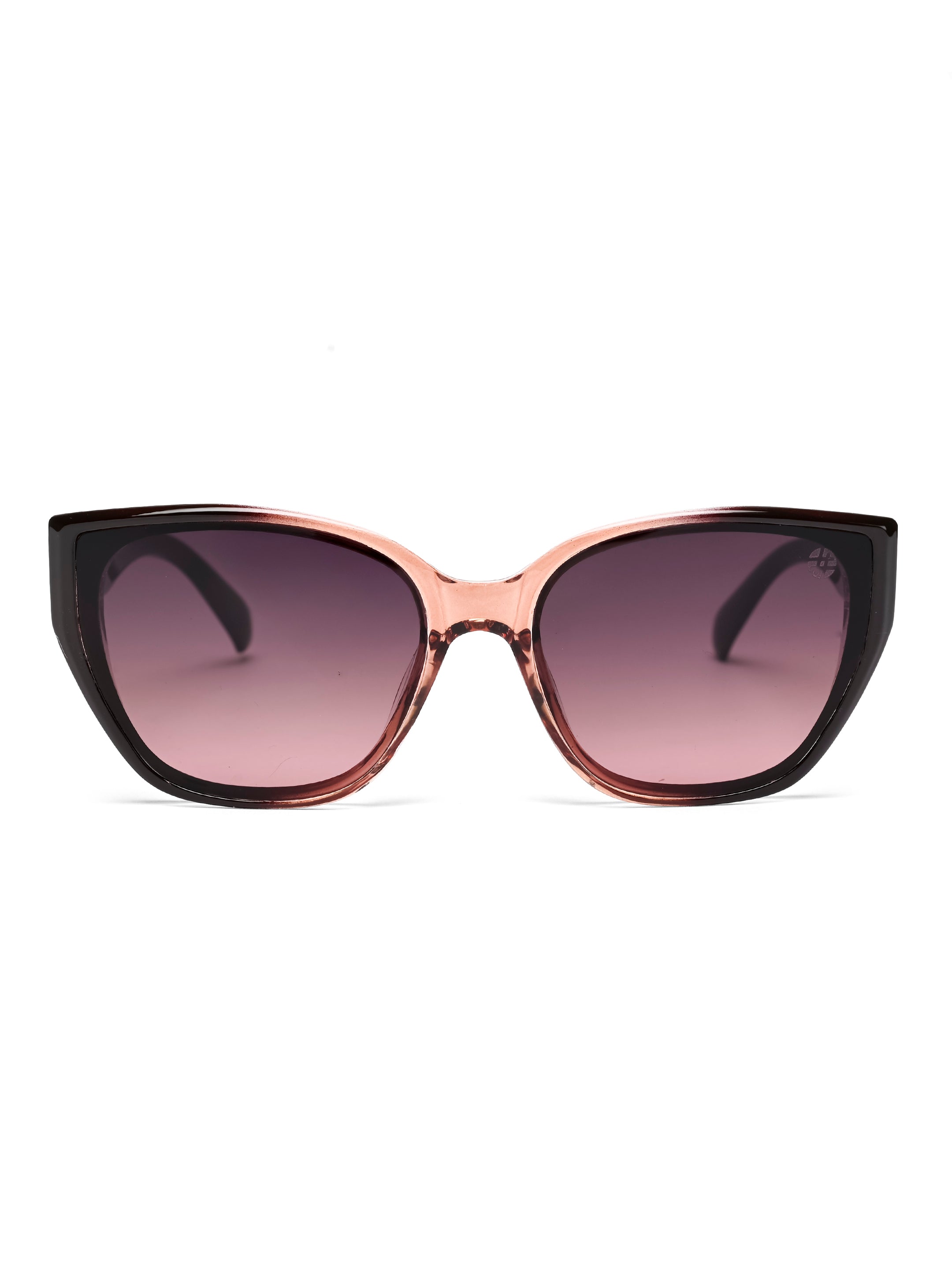 Fynix | Transparent Brown Medium Full Rim Cateye Sunglasses for Women [UV-protected]