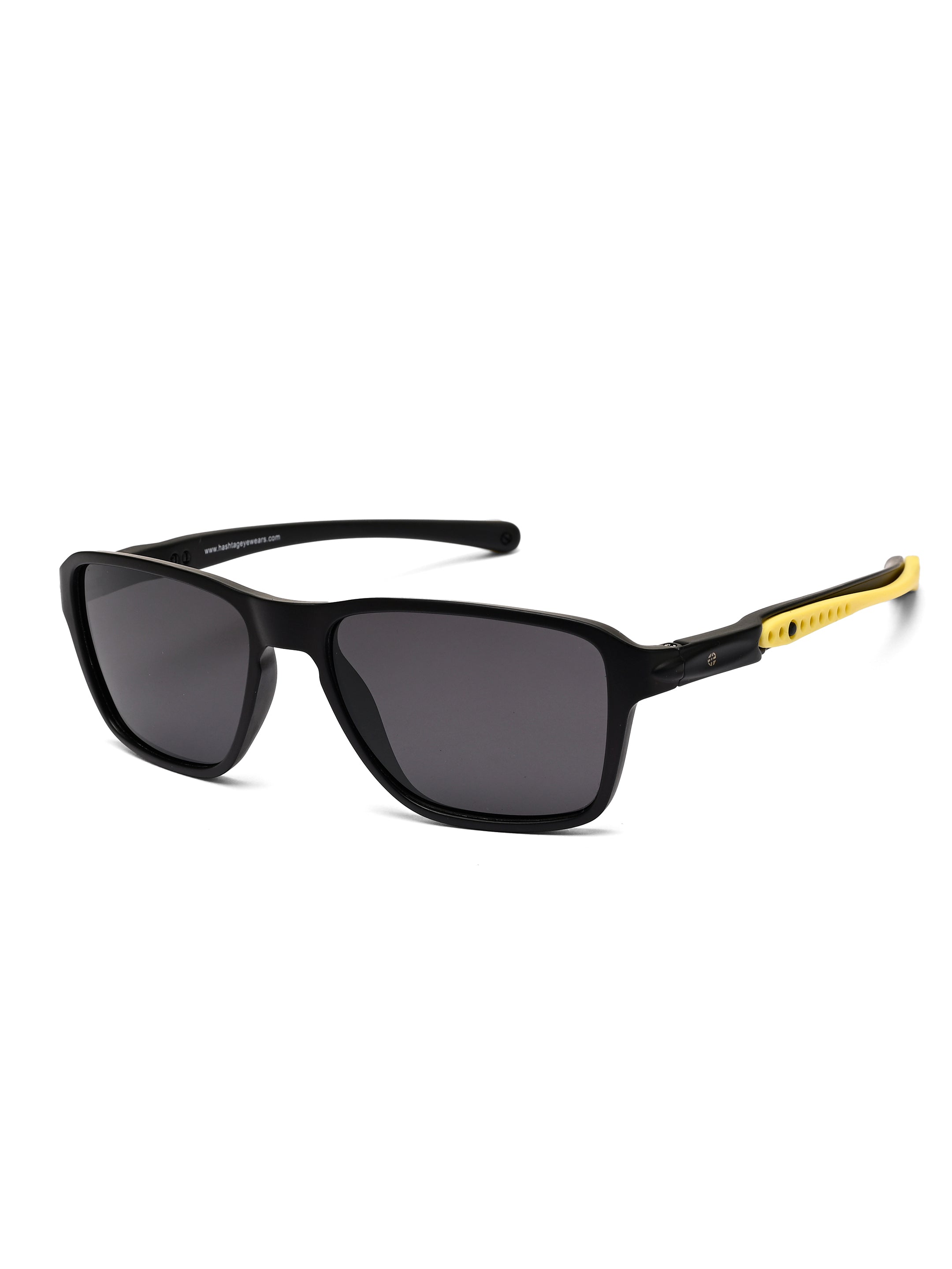Rift | Yellow Large Full Rim RECTANGLE Sports for Men & Women [Polarized]