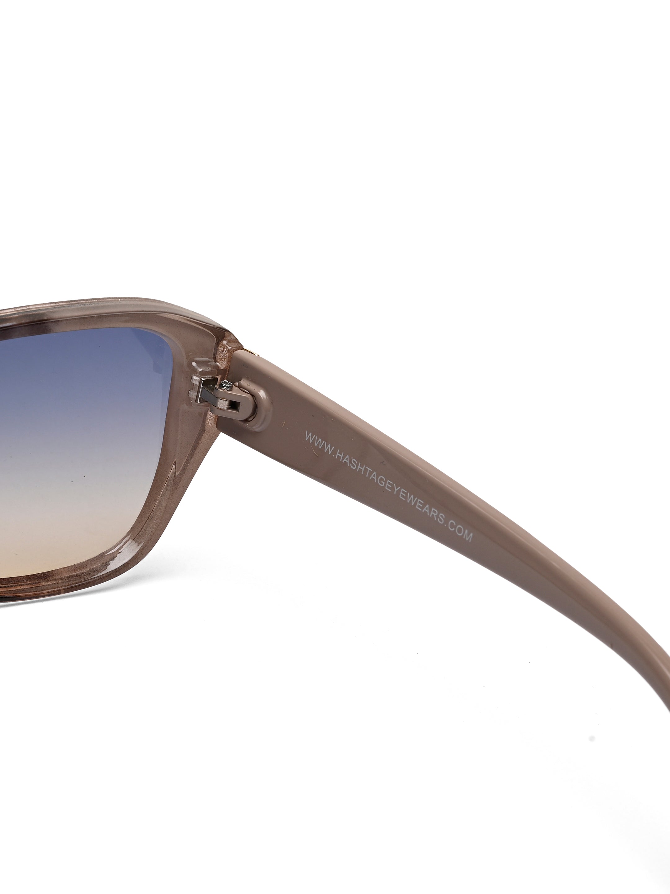 Ilora | Brown Texture Medium Full Rim Hexagonal Sunglasses for Women [UV-protected]
