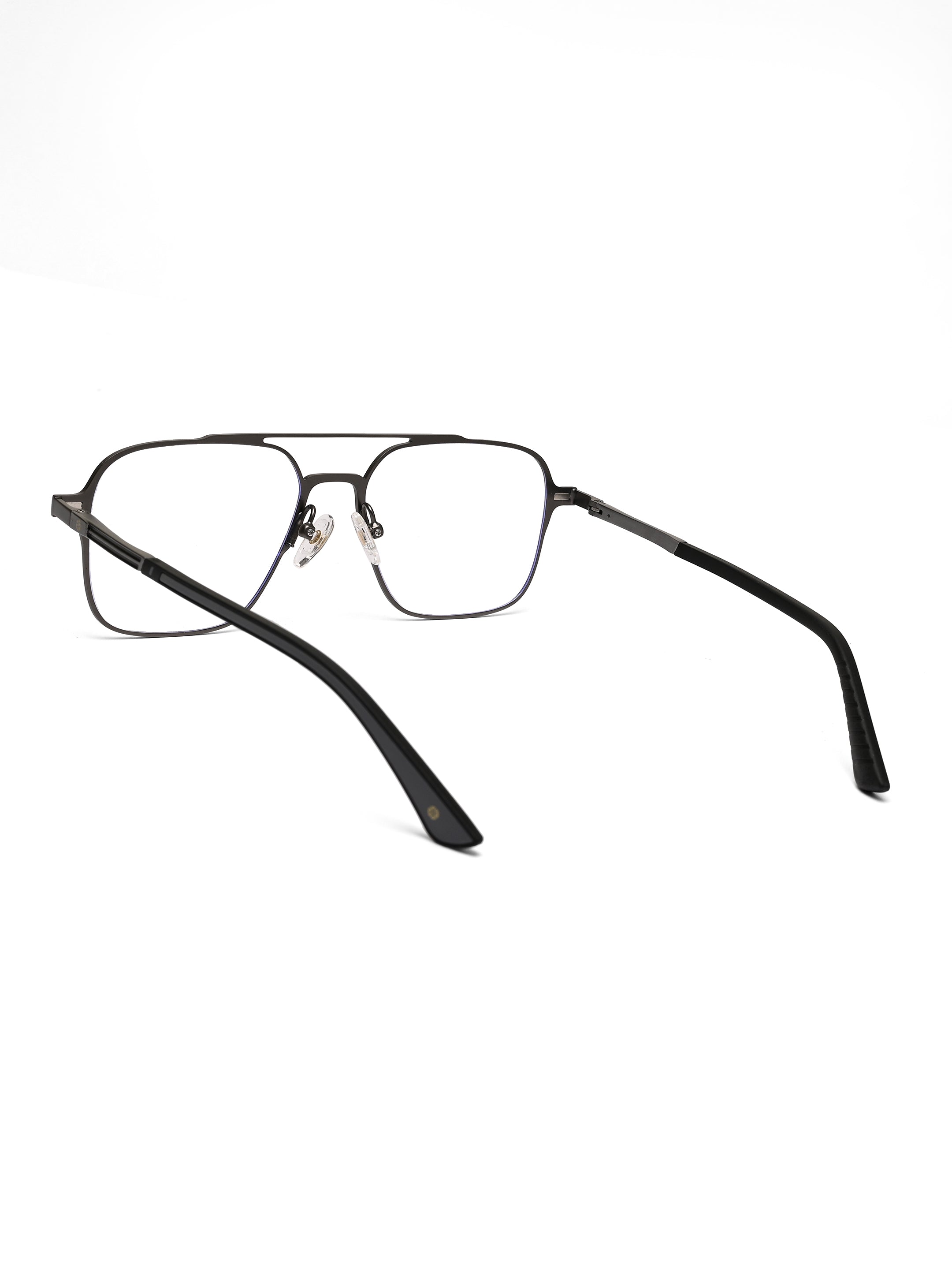 Baelora | Transparent Large Full Rim RECTANGLE Clip-on for Men & Women [UV-protected]