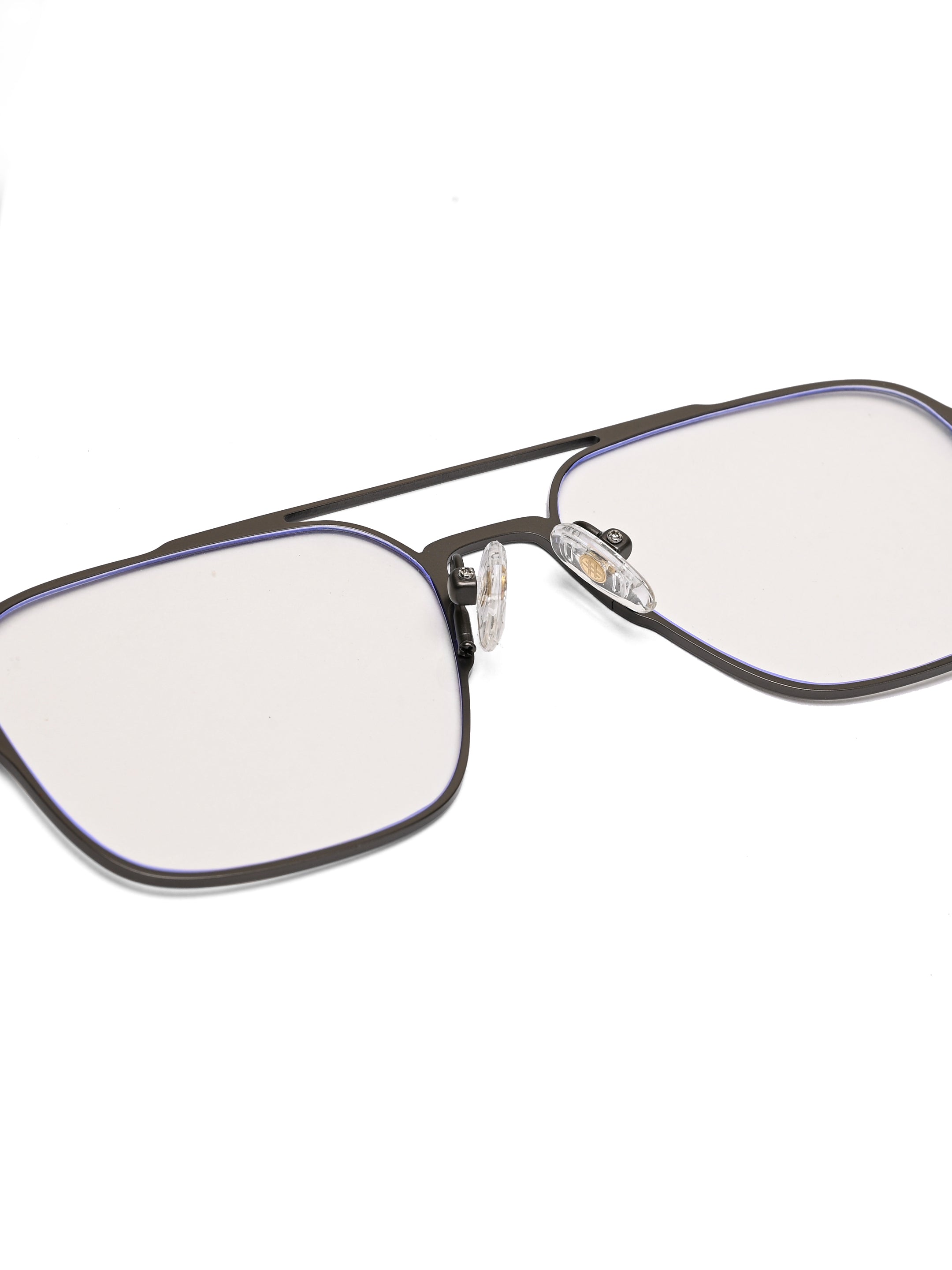 Baelora | Transparent Large Full Rim RECTANGLE Clip-on for Men & Women [UV-protected]