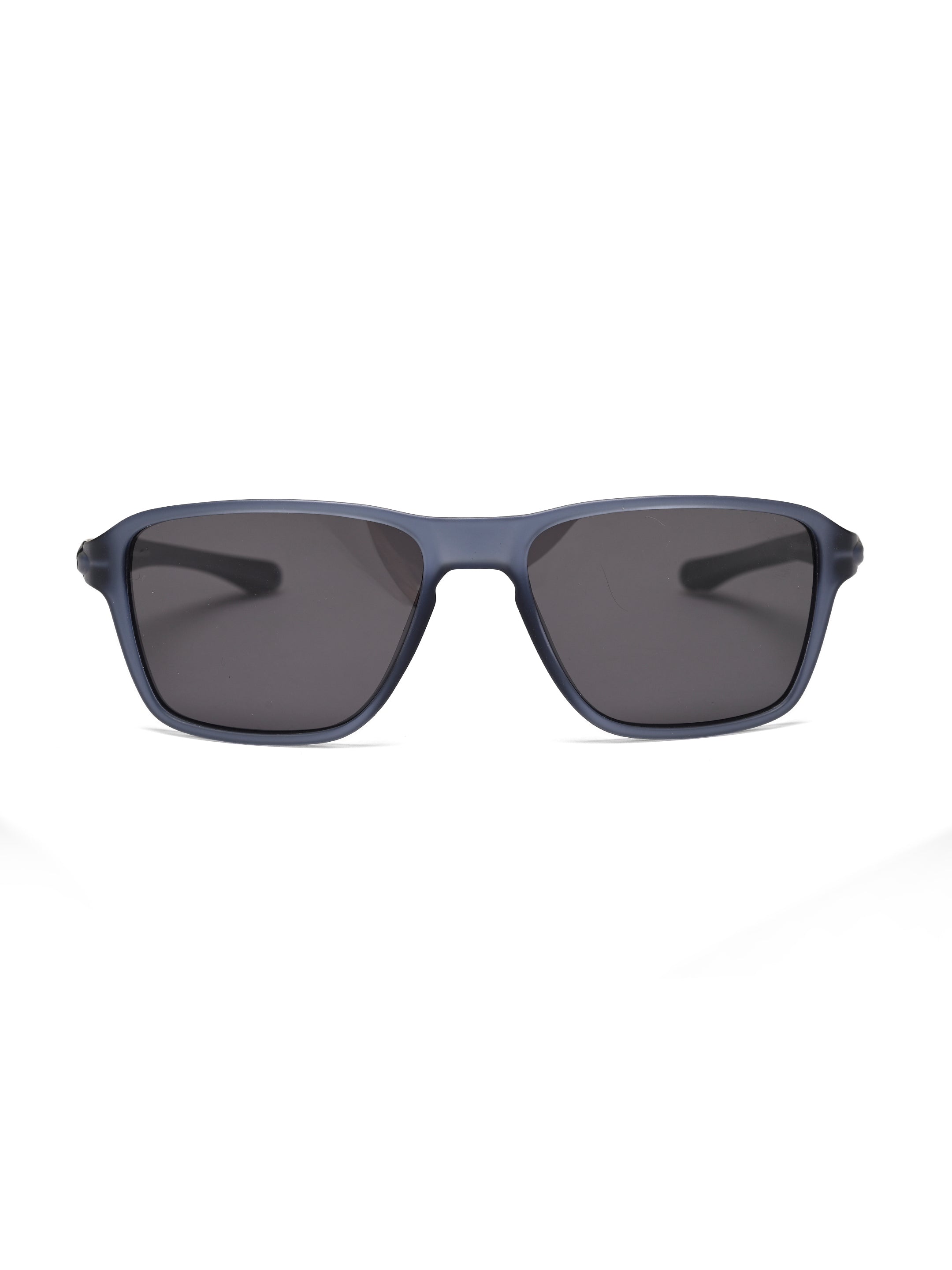 Rift | Dark Grey Large Full Rim RECTANGLE Sports for Men & Women [Polarized]