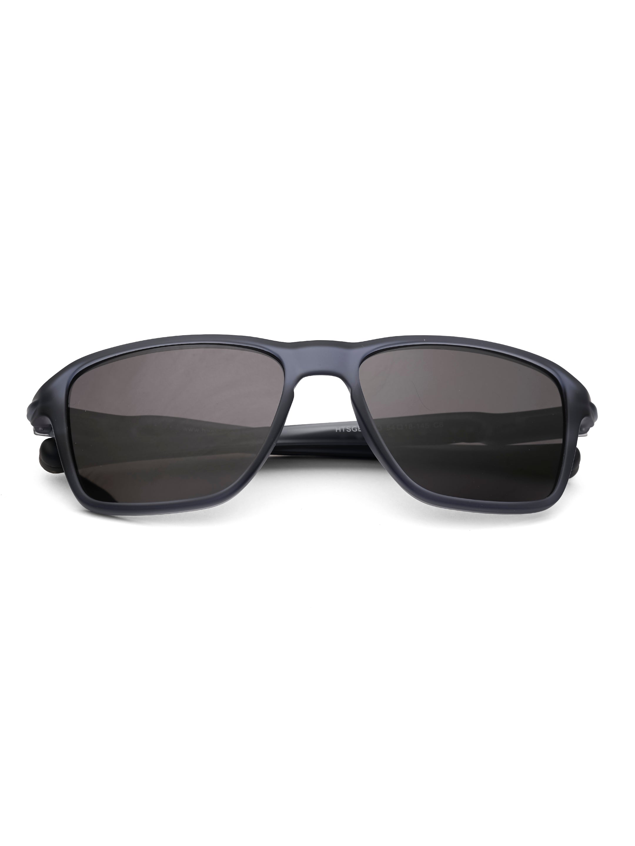 Rift | Dark Grey Large Full Rim RECTANGLE Sports for Men & Women [Polarized]
