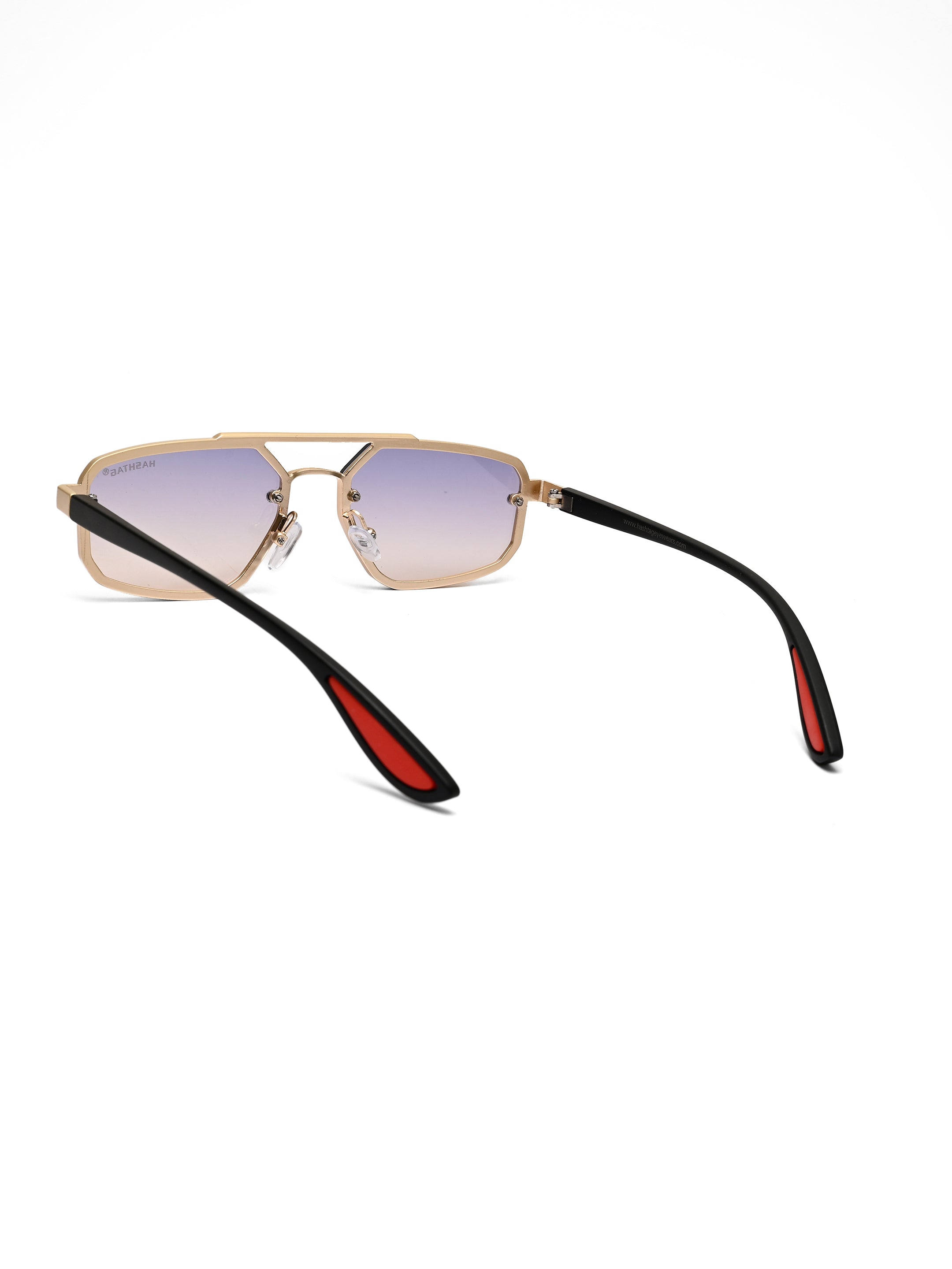 Shadron | Golden Medium Full Rim RECTANGLE Sunglasses for Men [UV-protected]