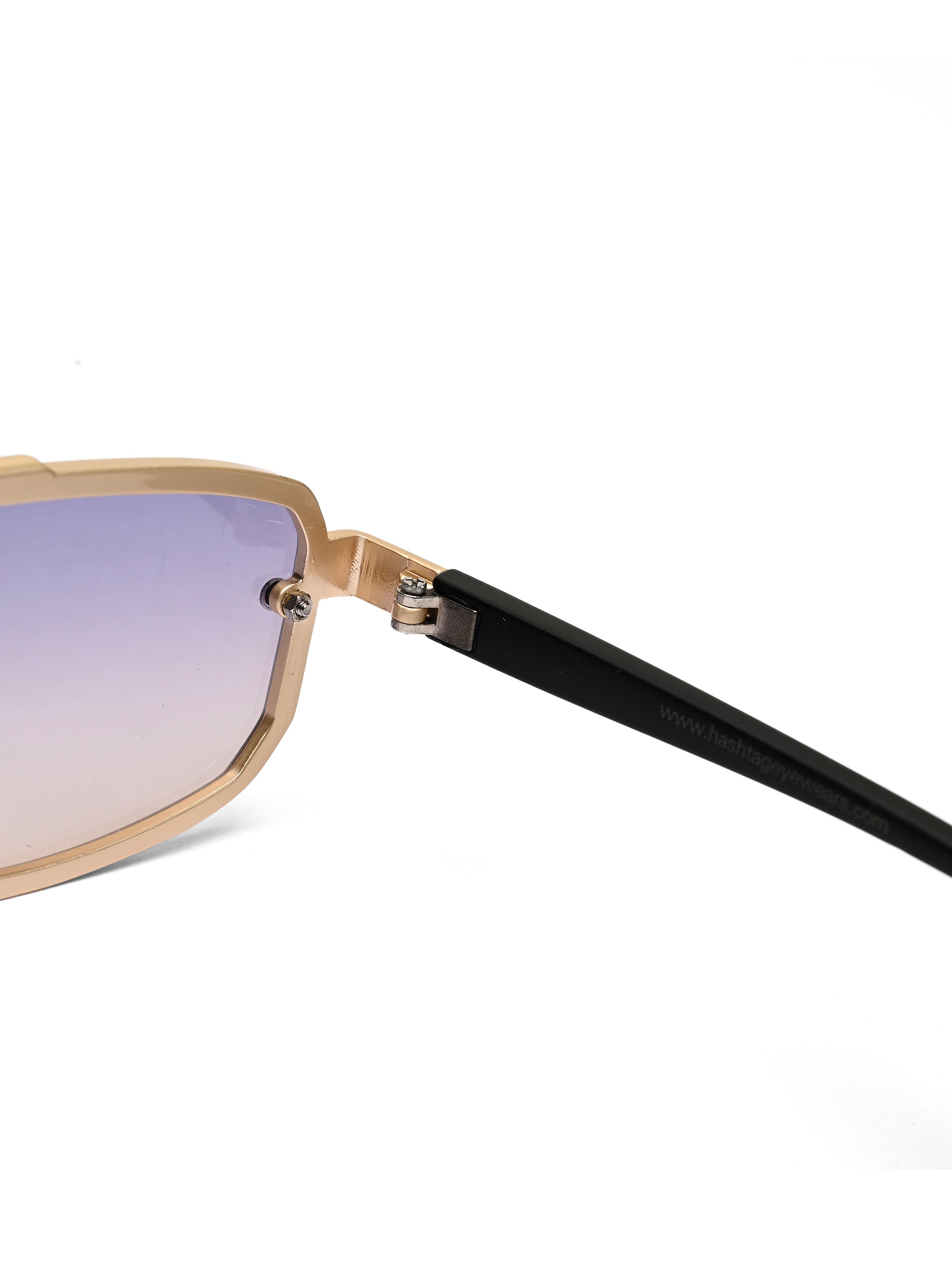 Shadron | Golden Medium Full Rim RECTANGLE Sunglasses for Men [UV-protected]