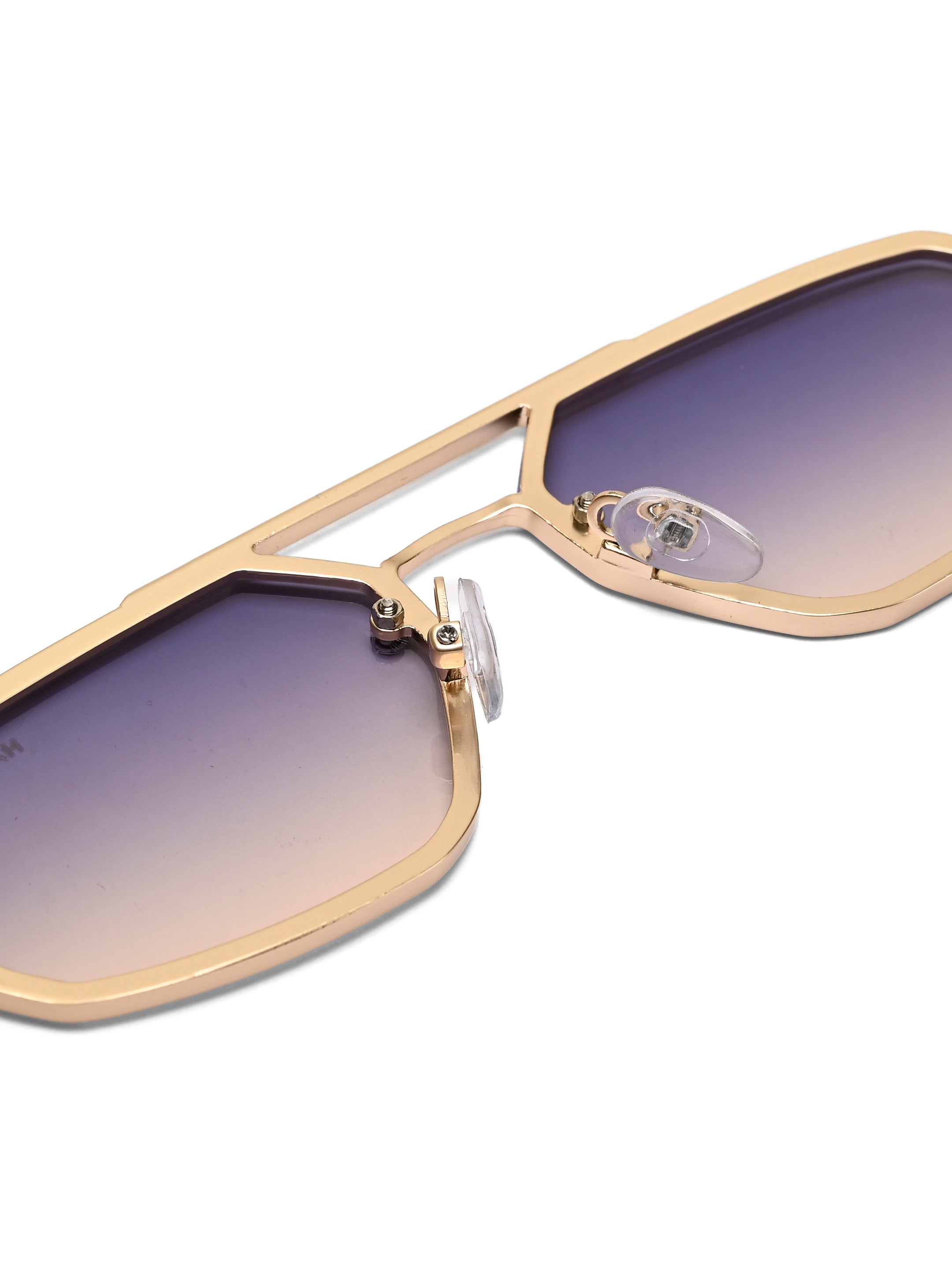 Shadron | Golden Medium Full Rim RECTANGLE Sunglasses for Men [UV-protected]