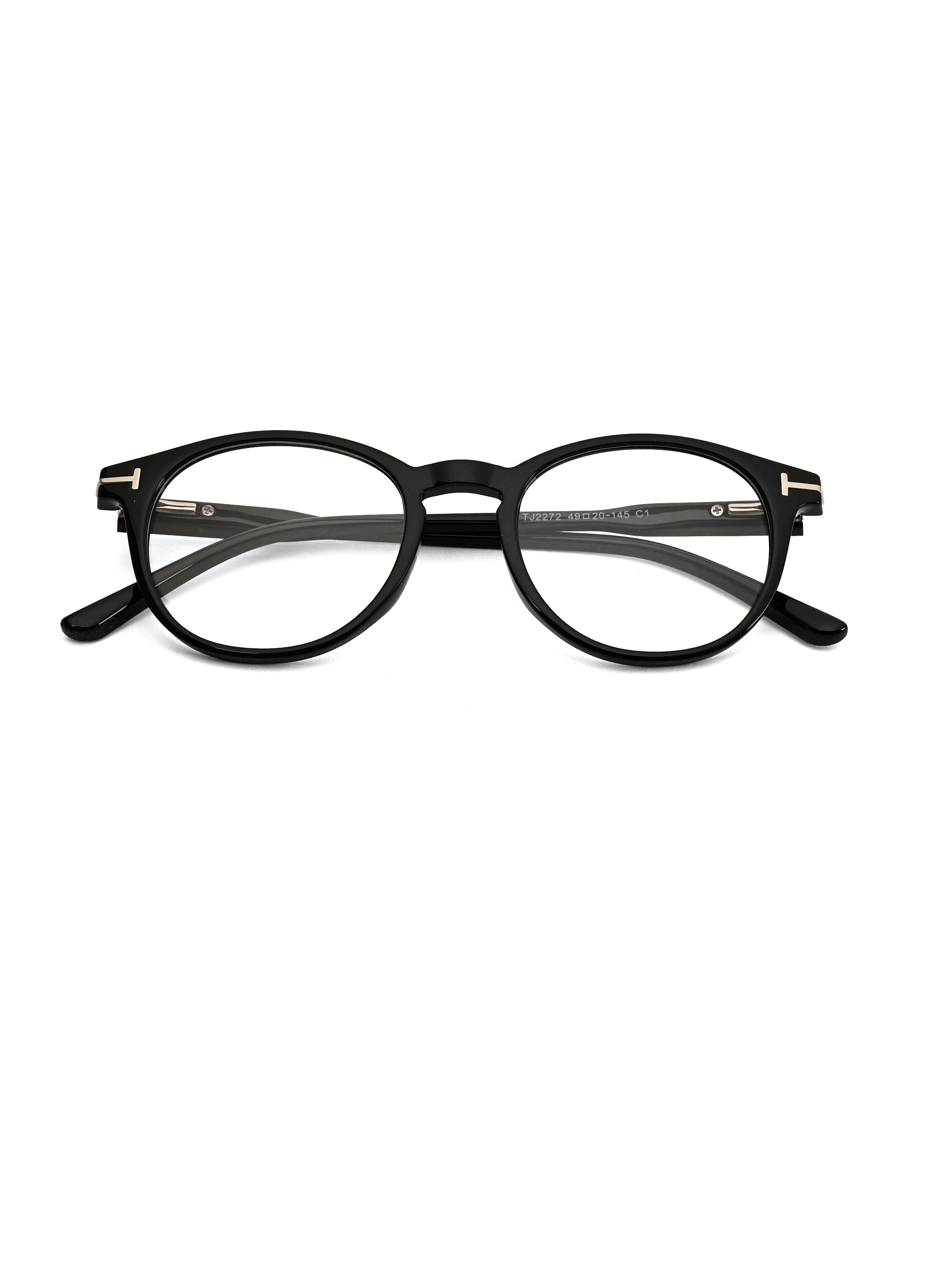 Xalora | Black Small Full Rim Oval Clip-on for Men & Women [Clip-on]