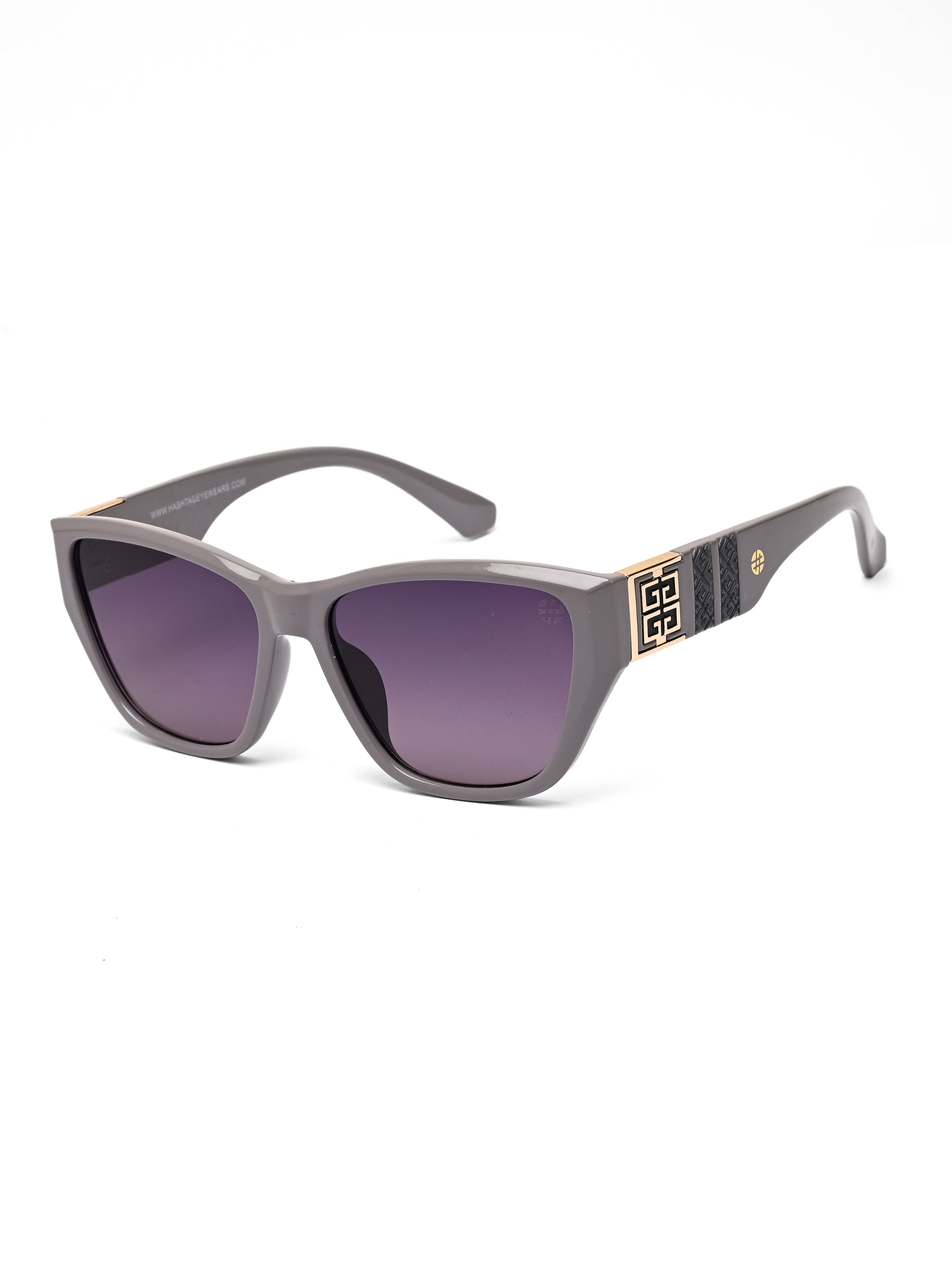 Lynor | Light Purple Medium Full Rim Cateye Sunglasses for Women [UV-protected]