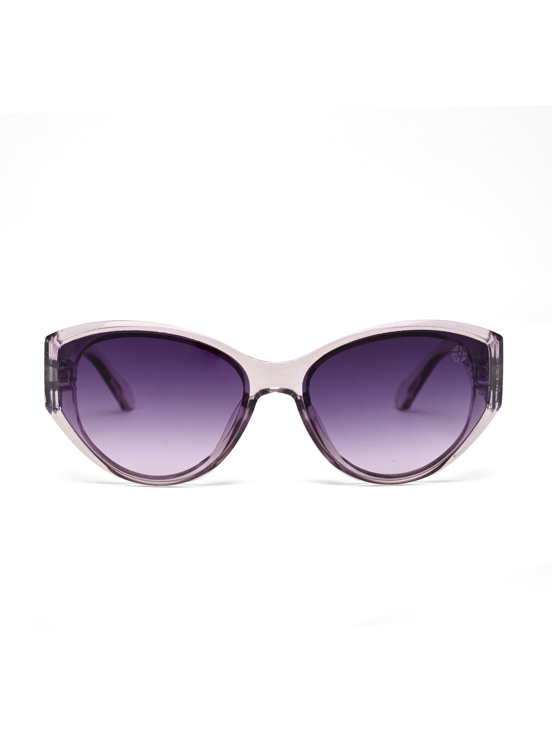Kynor | Transparent Medium Full Rim Cateye Sunglasses for Women [UV-protected]