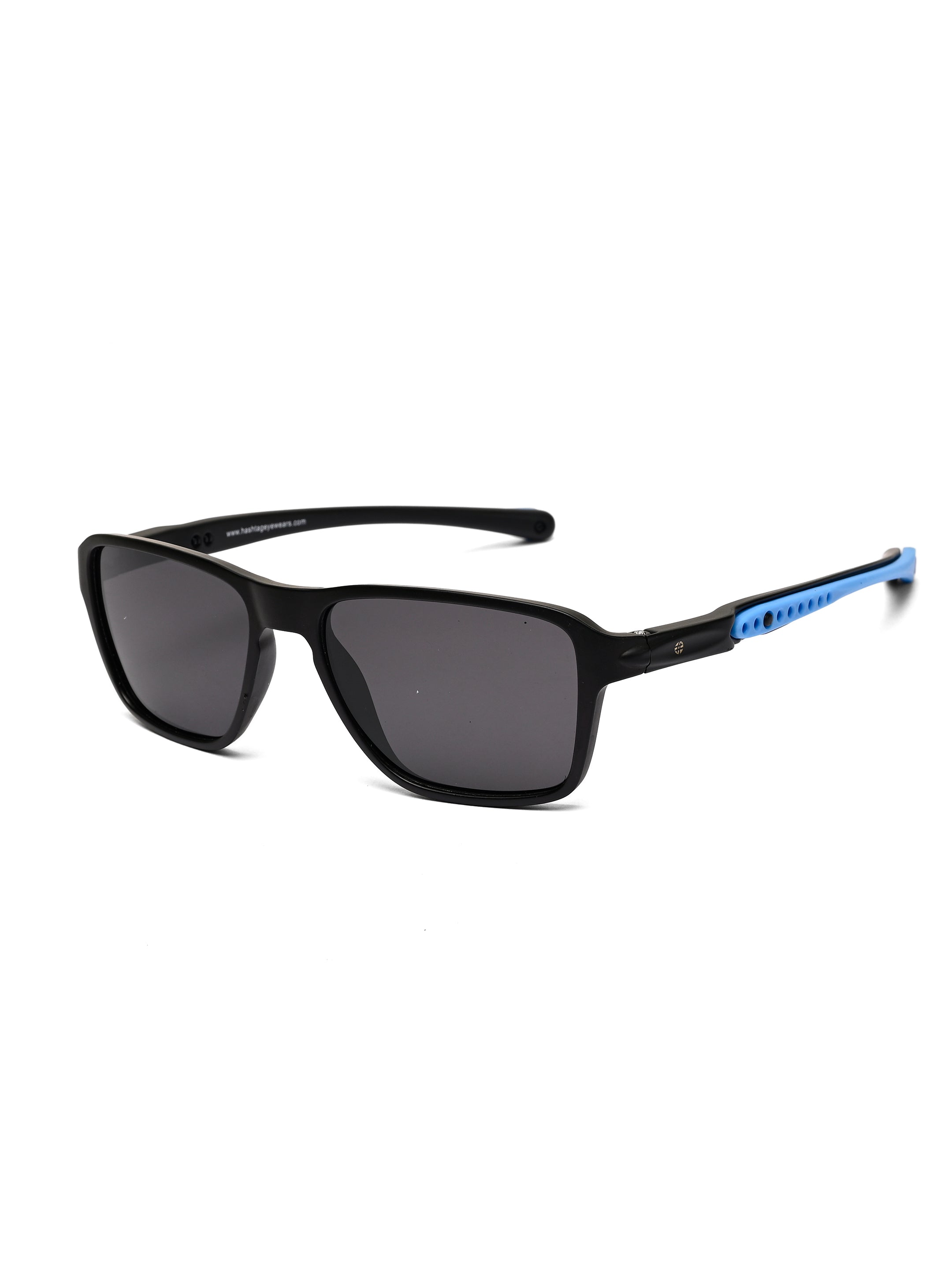 Rift | Sky Blue Large Full Rim RECTANGLE Sports for Men & Women [Polarized]
