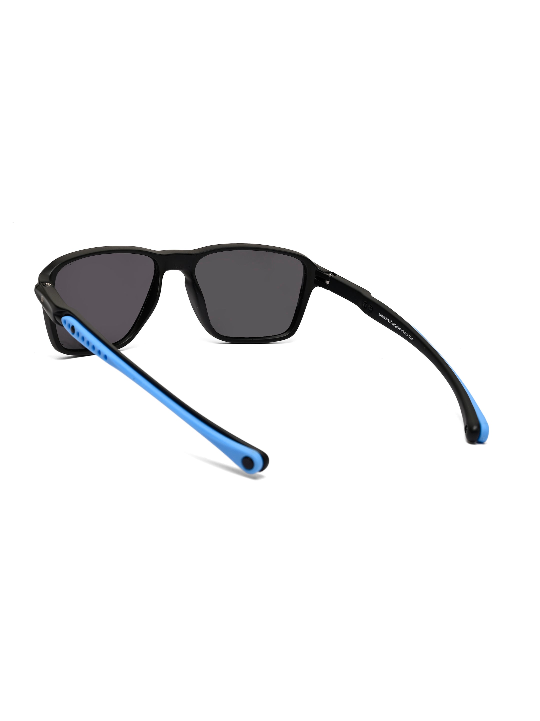 Rift | Sky Blue Large Full Rim RECTANGLE Sports for Men & Women [Polarized]