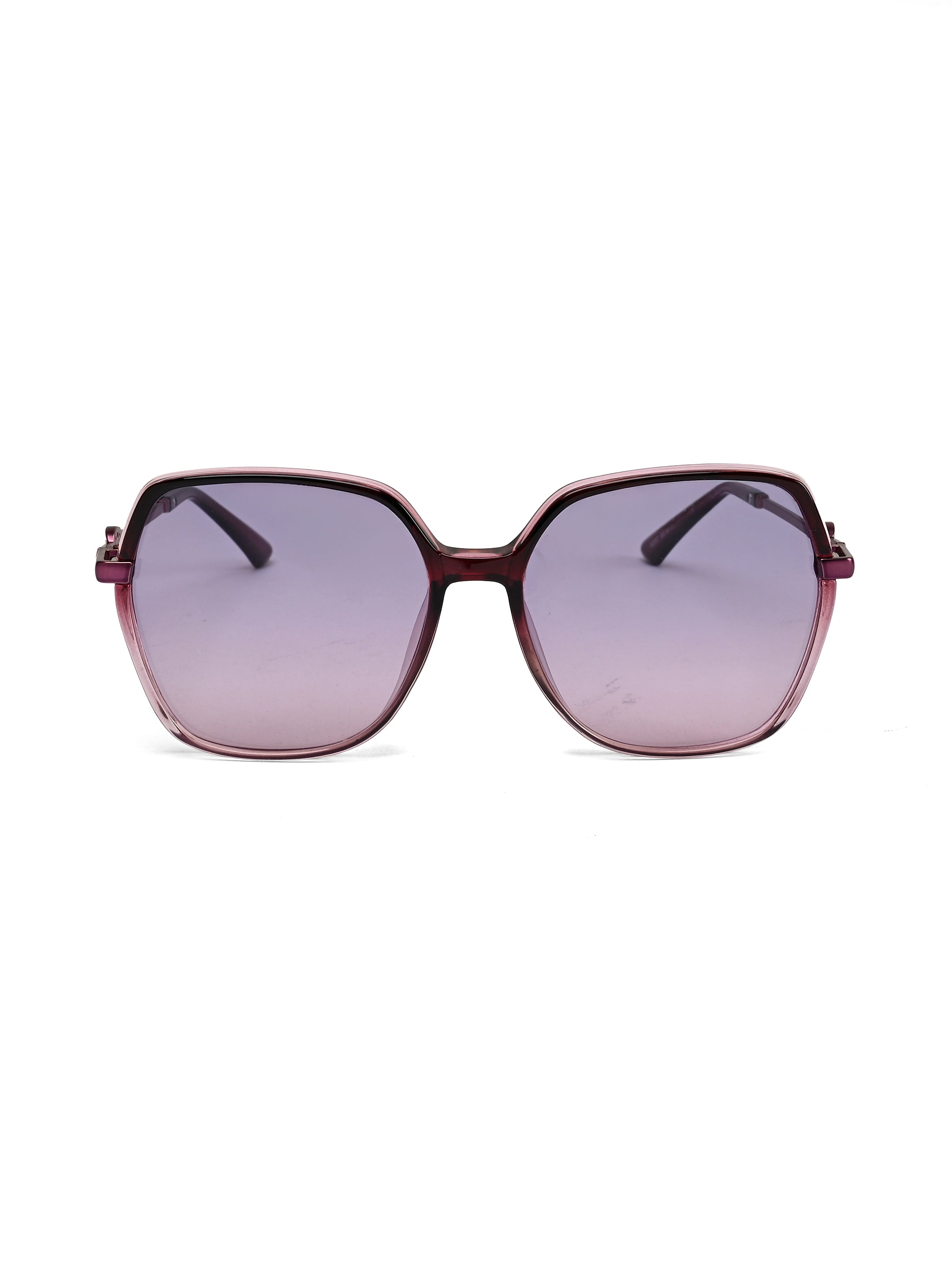 Noxara | Gradient Purple Large Full Rim Square Sunglasses for Women [Polarized]
