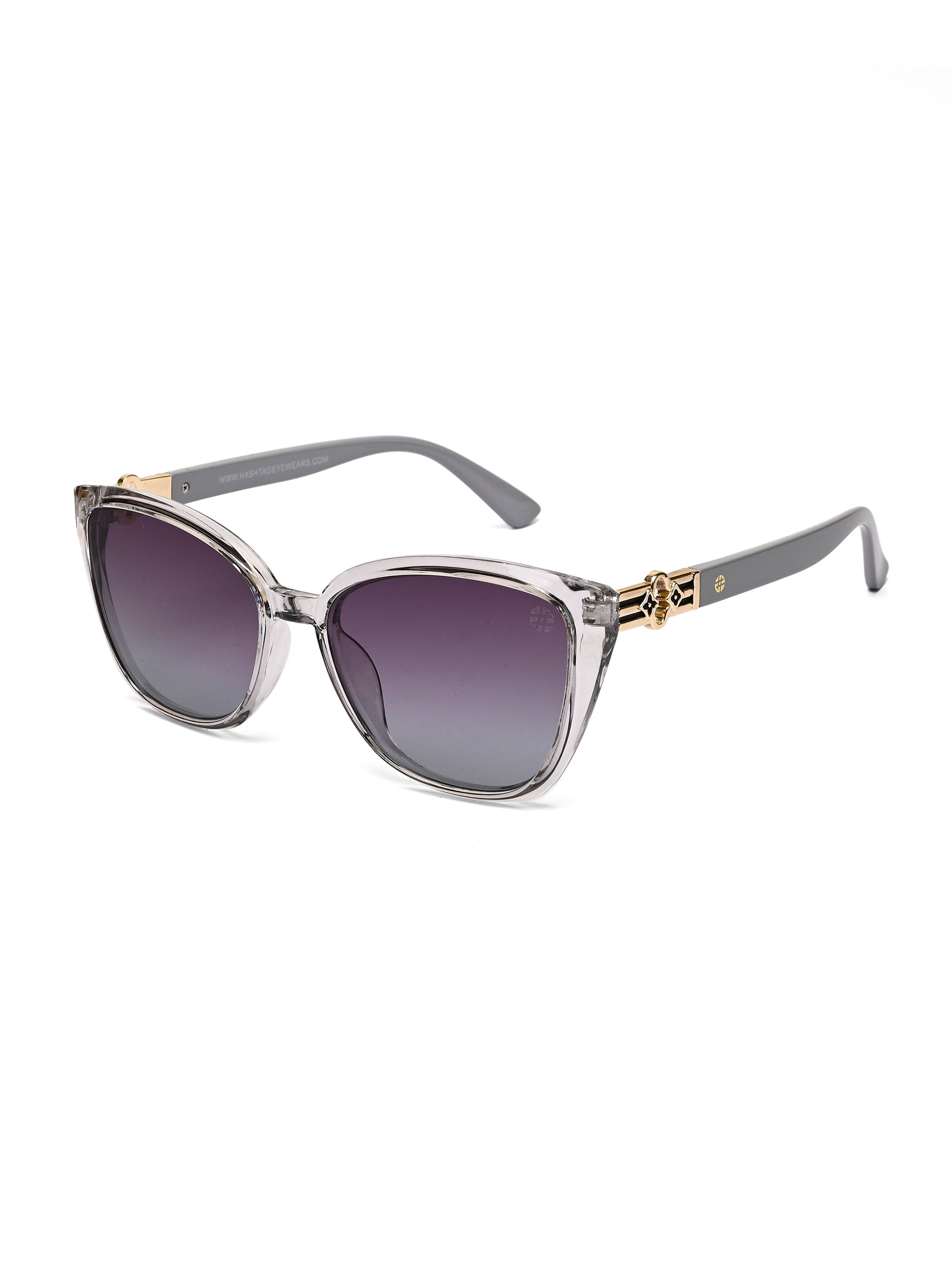 Cleanse | Gradient Purple Medium Full Rim Cateye Sunglasses for Women [UV-protected]