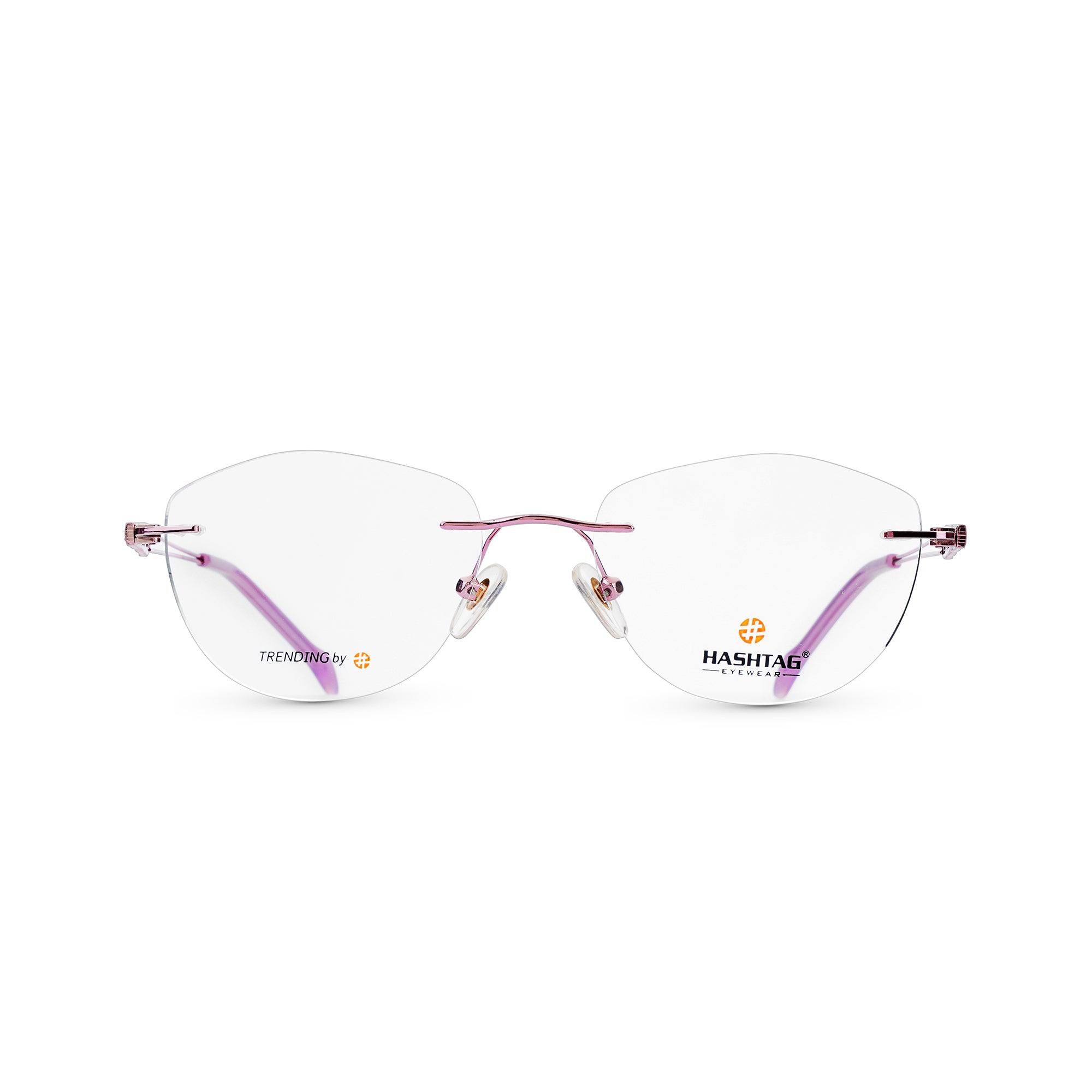 Exclusive oval eyeglasses for women with Antique Design and craftsmanship-Handmade-Double Color-HT1024-C5 Pink