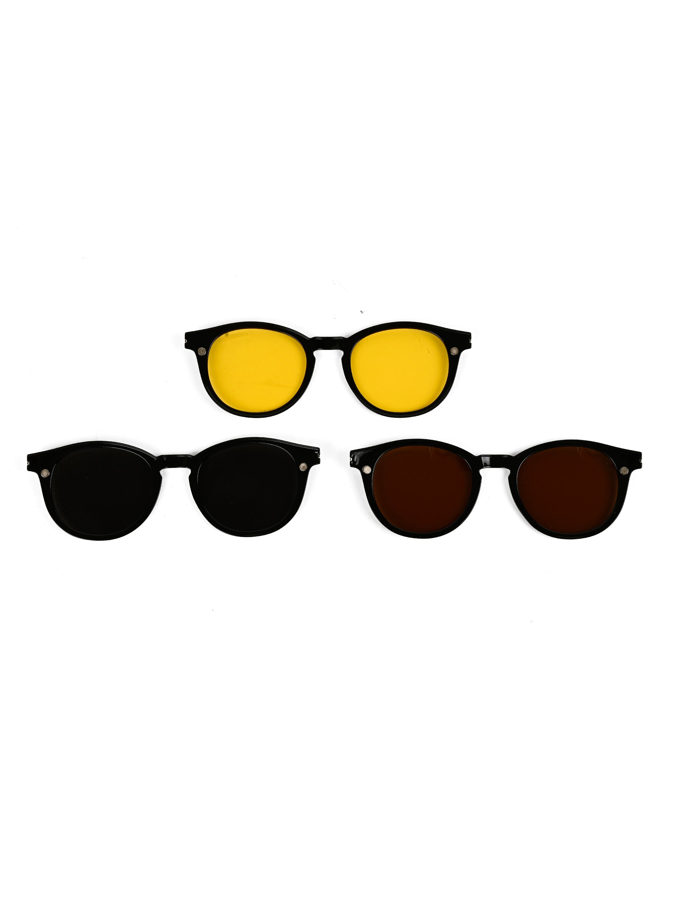 Xalora | Black Small Full Rim Oval Clip-on for Men & Women [Clip-on]