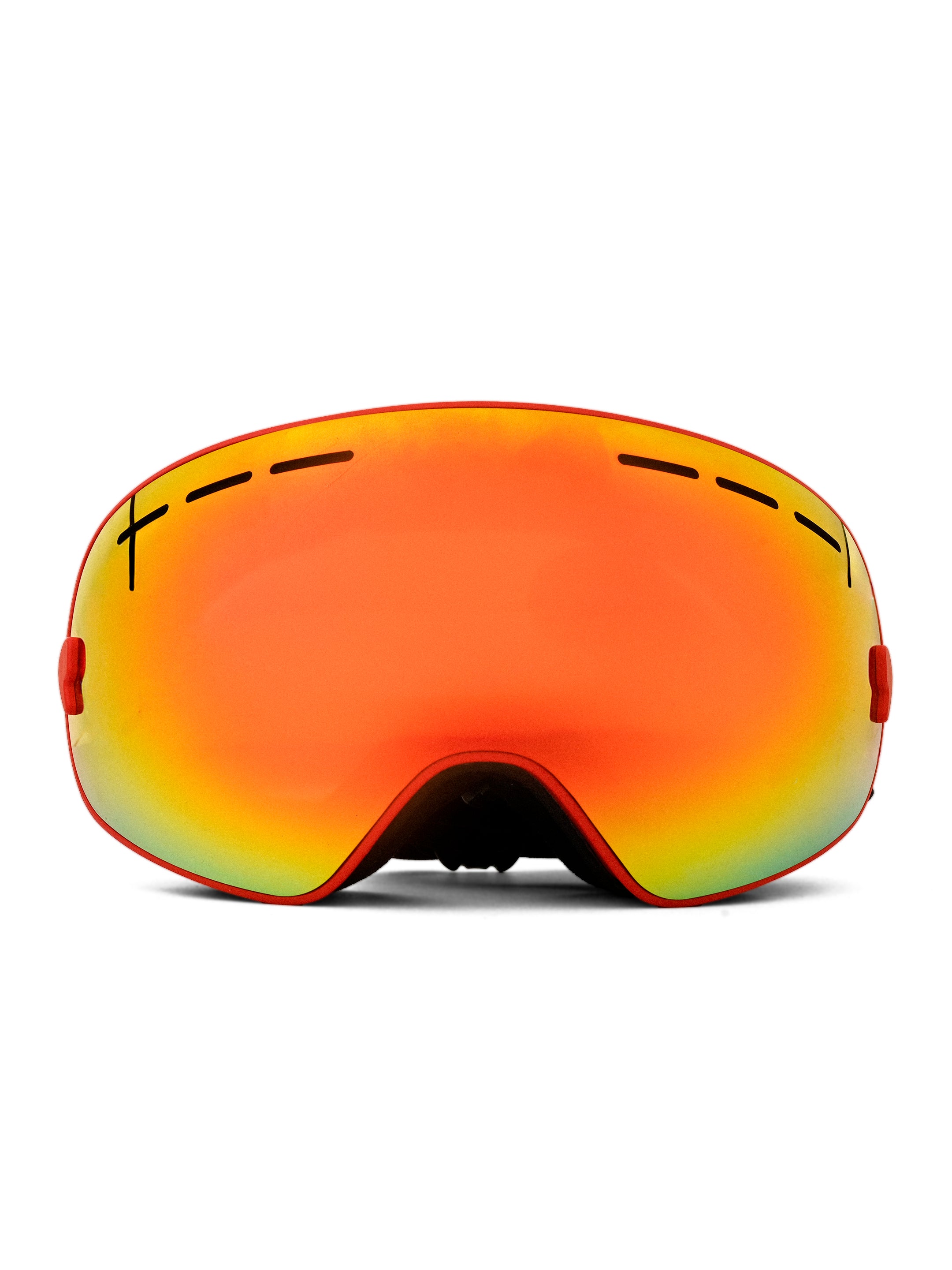 Turbo | Red Large Full Rim Visor Sports Sunglasses for Men & Women [UV-protected]