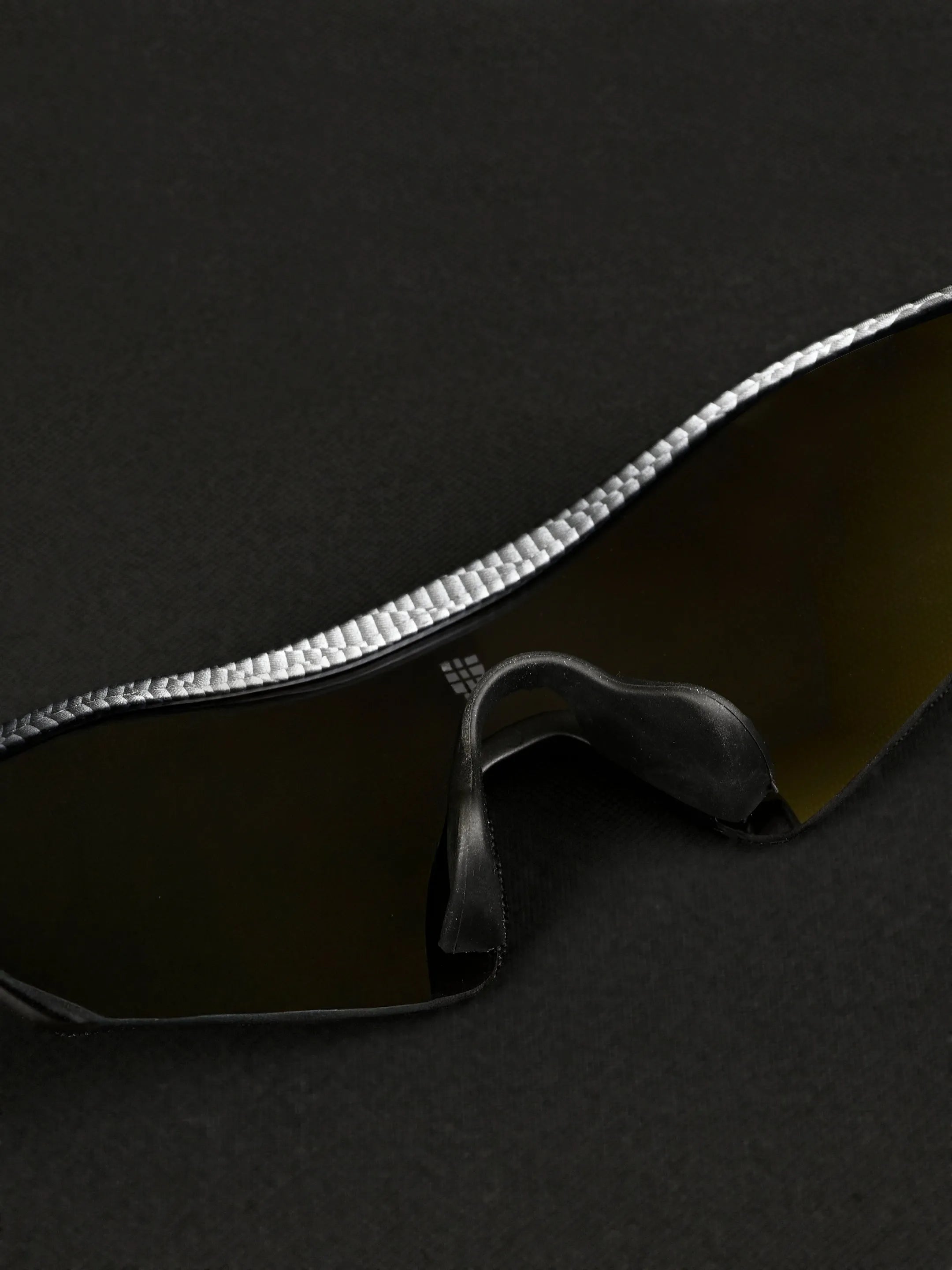 Falcon | Grey Texture Large Half Rim Shield Sports for Men & Women [Mirrored]