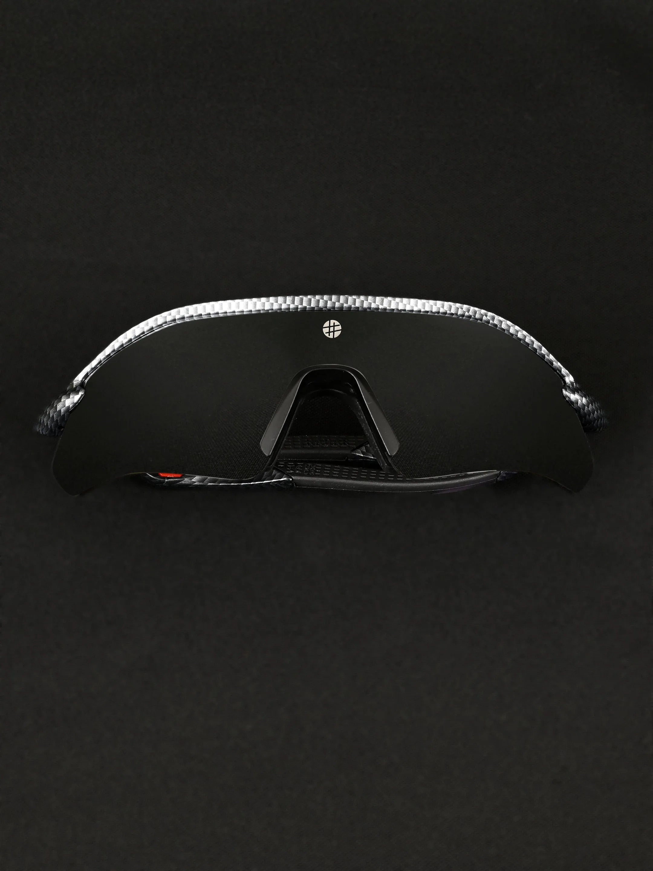 Falcon | Grey Texture Large Half Rim Shield Sports for Men & Women [Mirrored]