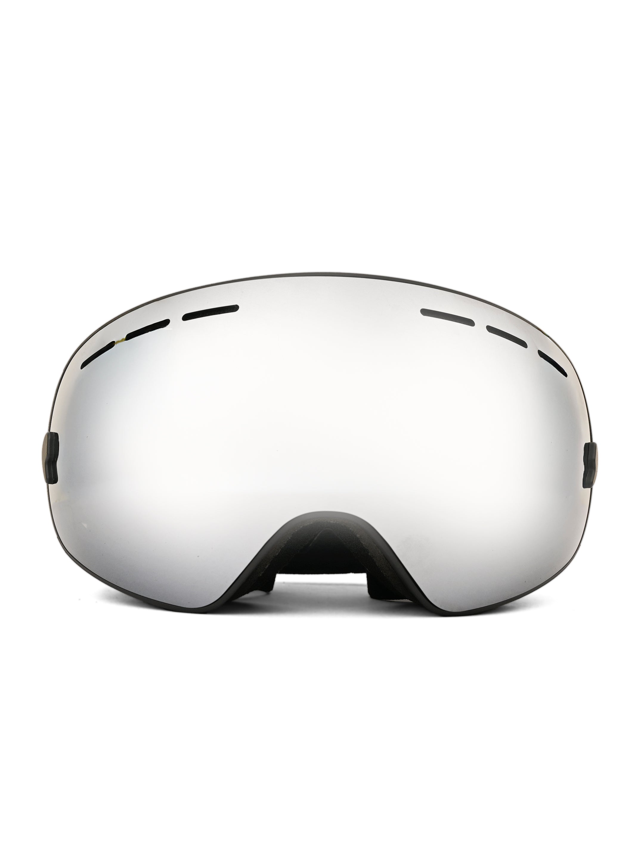 Turbo | Silver Large Full Rim Visor Sports Sunglasses for Men & Women [UV-protected]